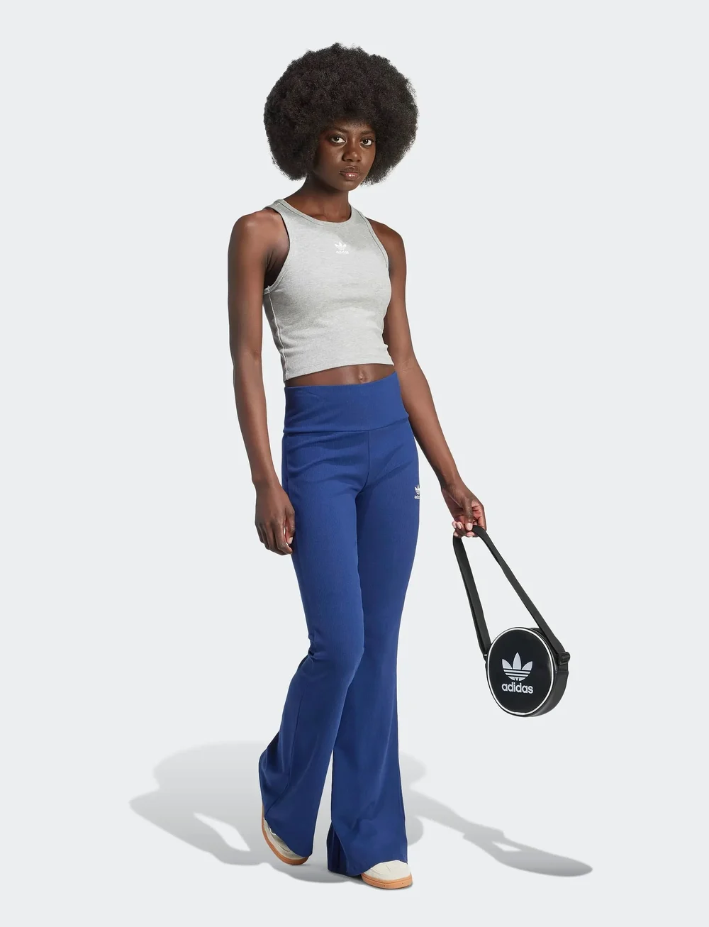 adidas Originals - ESS RIB TANK - toppe & t-shirts - mgreyh - 0