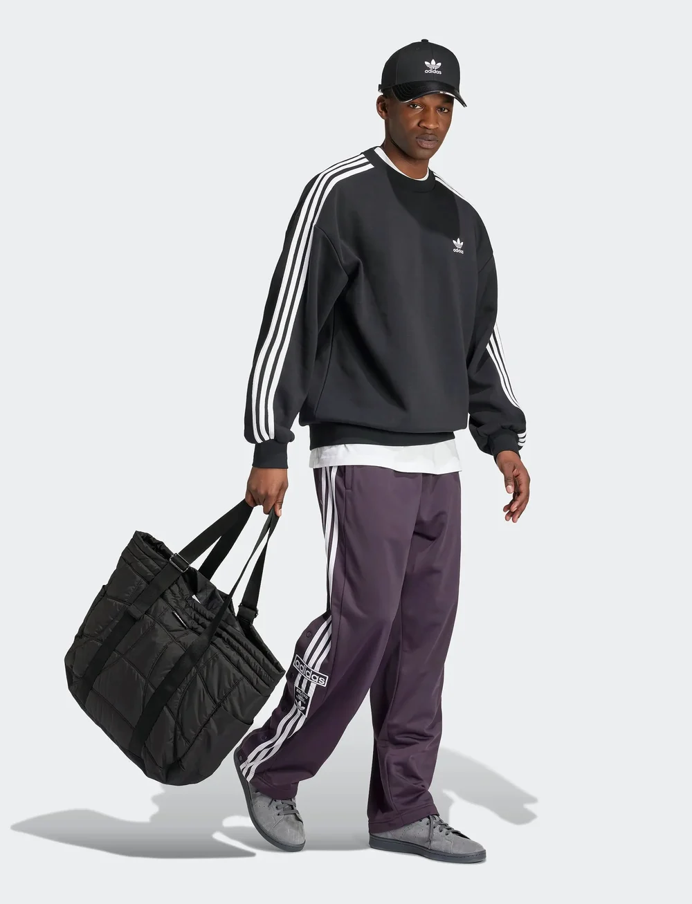 adidas Originals - Oversize crew - Överdelar - black - 0