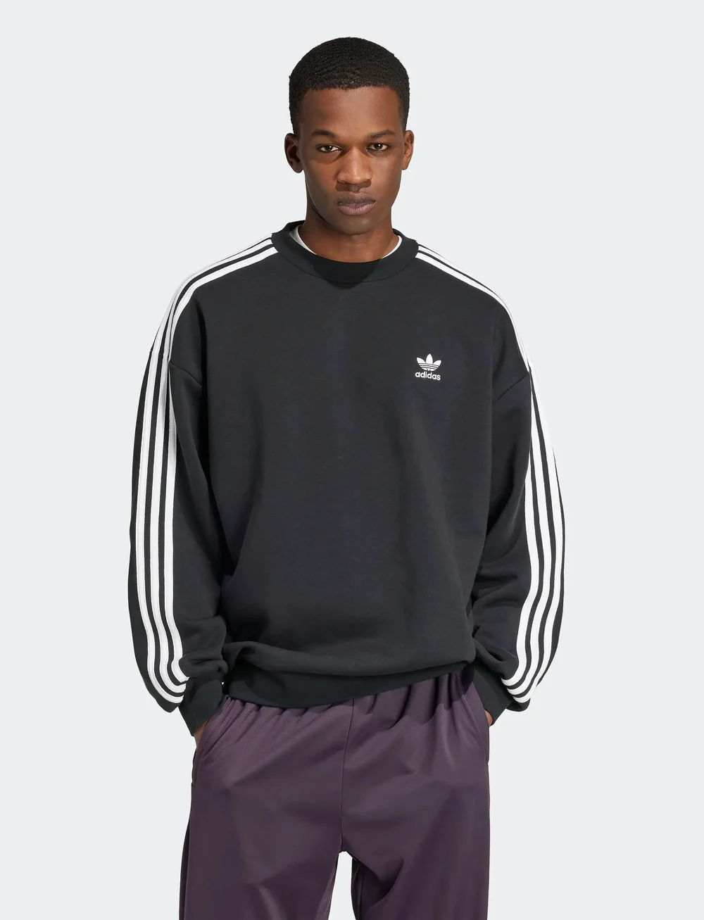 adidas Originals - Oversize crew - Överdelar - black - 3