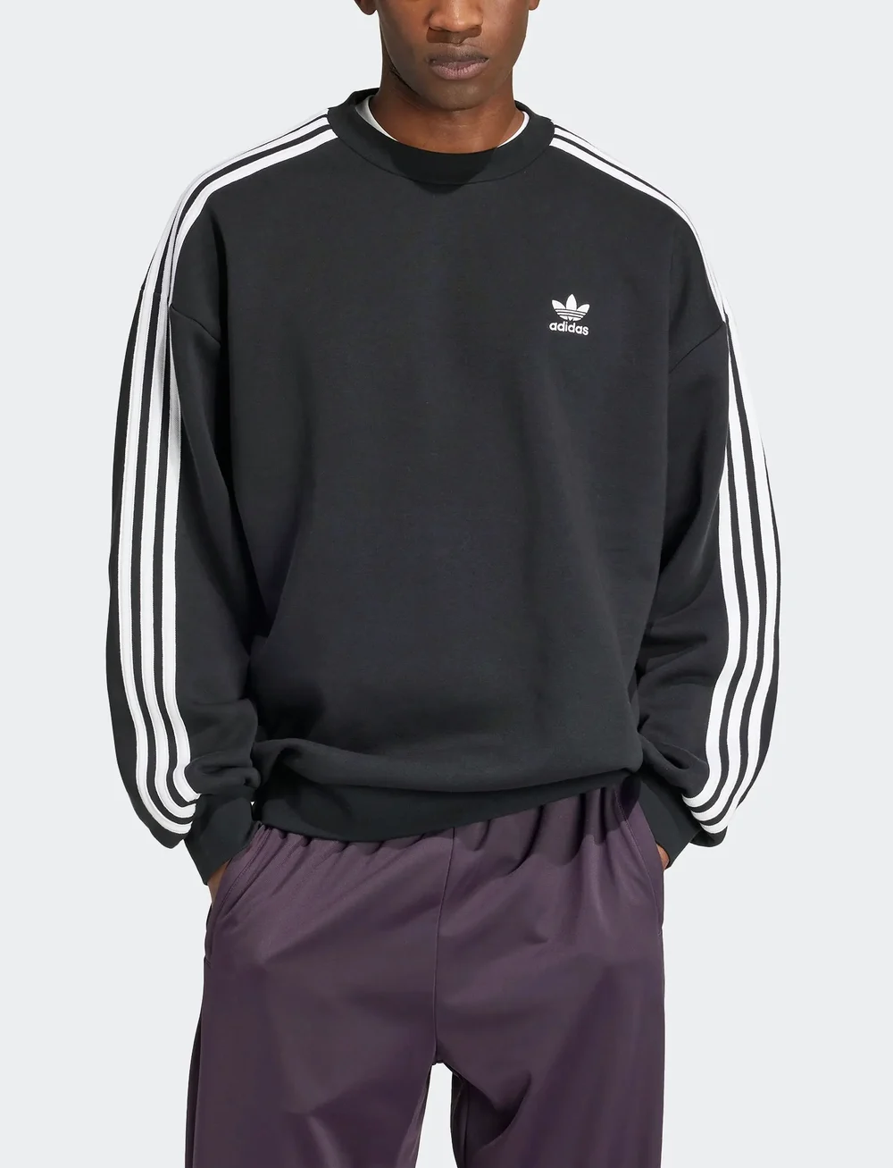 adidas Originals - Oversize crew - Överdelar - black - 4