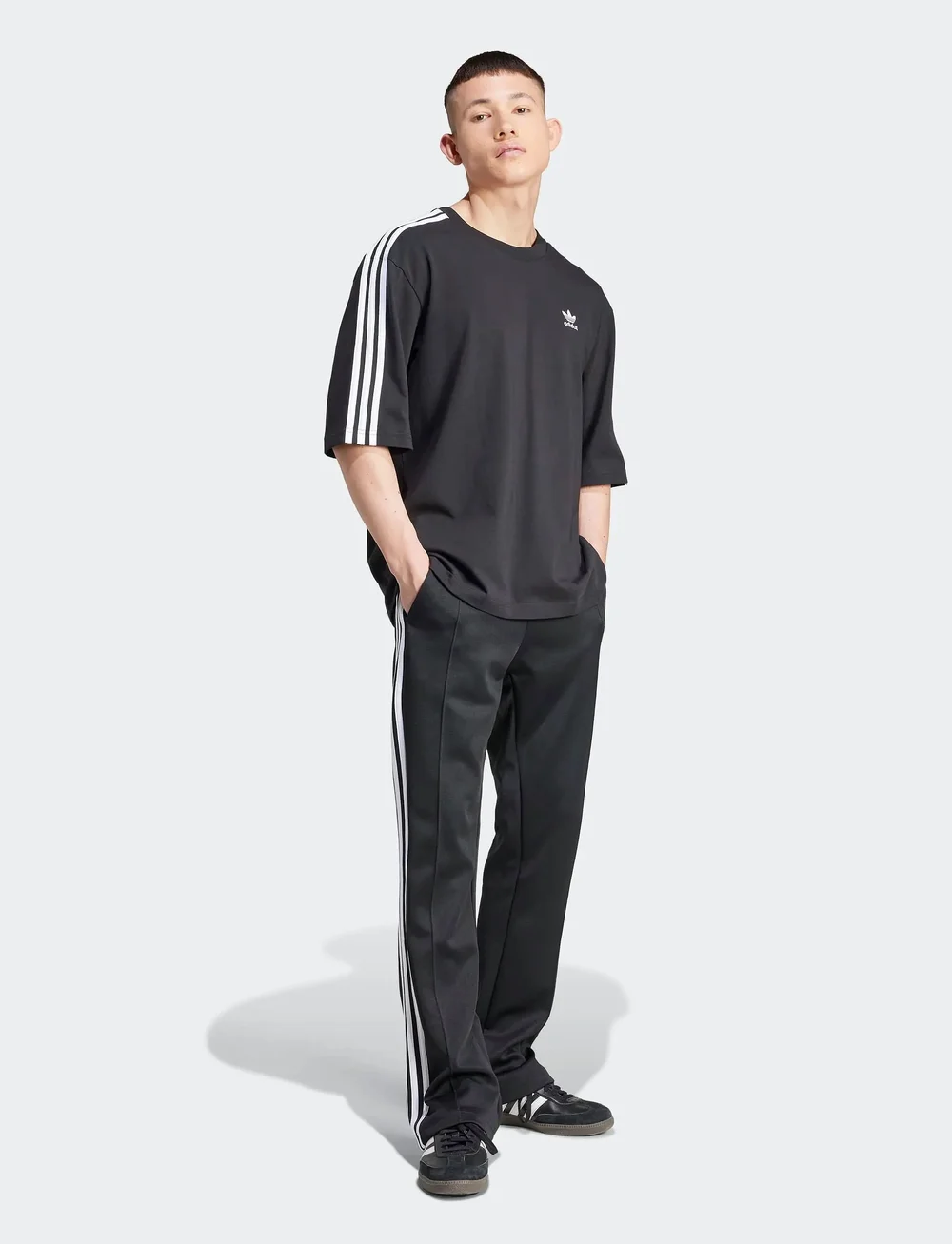 adidas Originals - Oversize tee - oberteile & t-shirts - black - 0