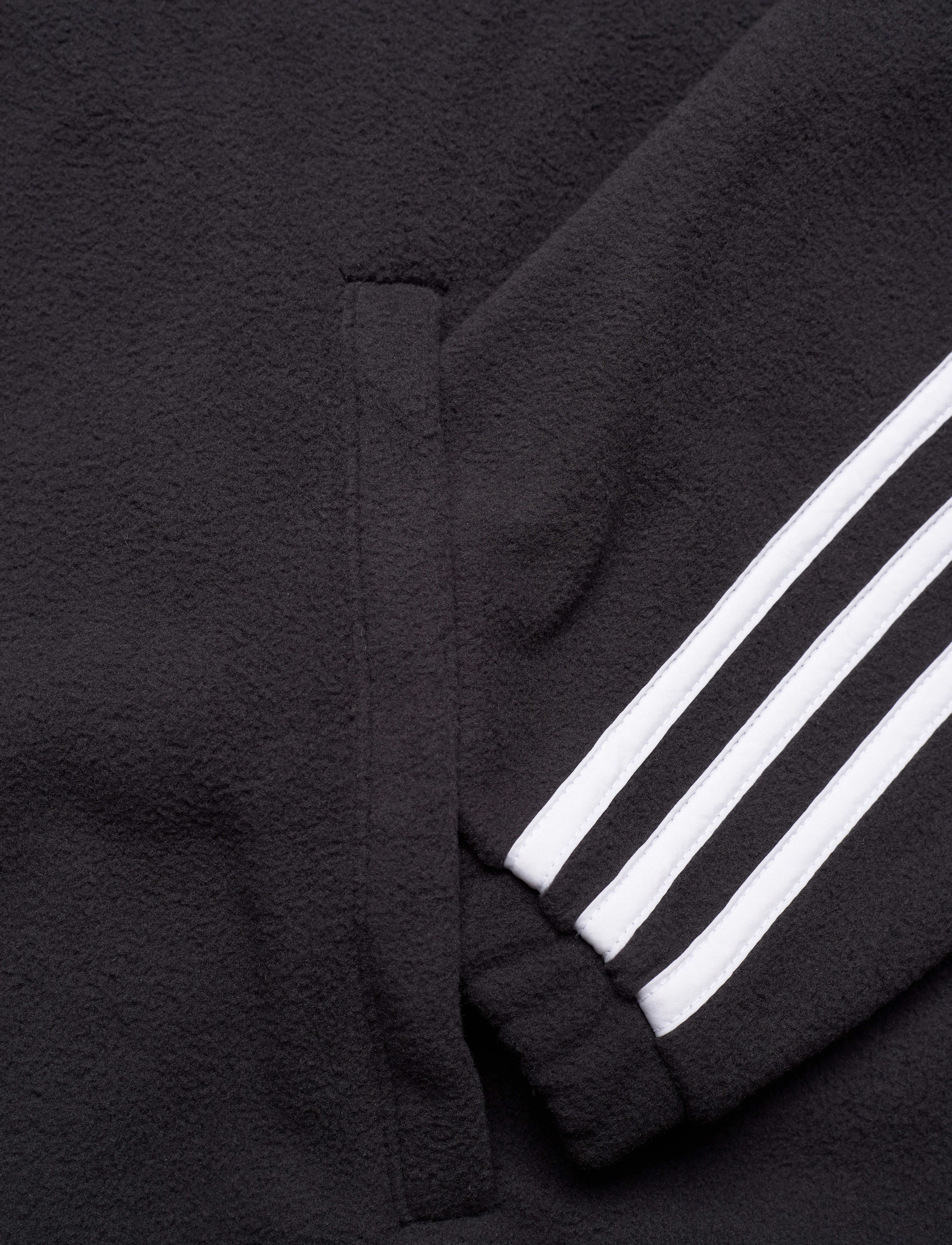 adidas Originals - adidas Adicolor 3stripes teddy fleece hoodie - black - 3