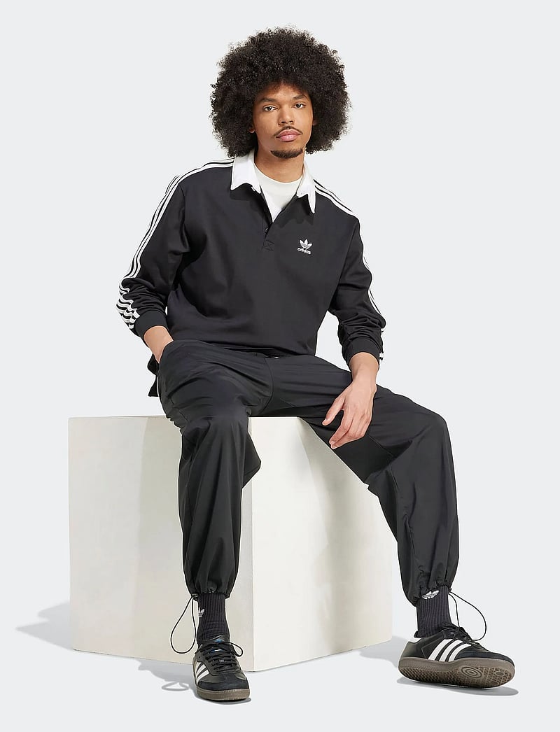adidas Originals - Rugby polo - oberteile & t-shirts - black - 0