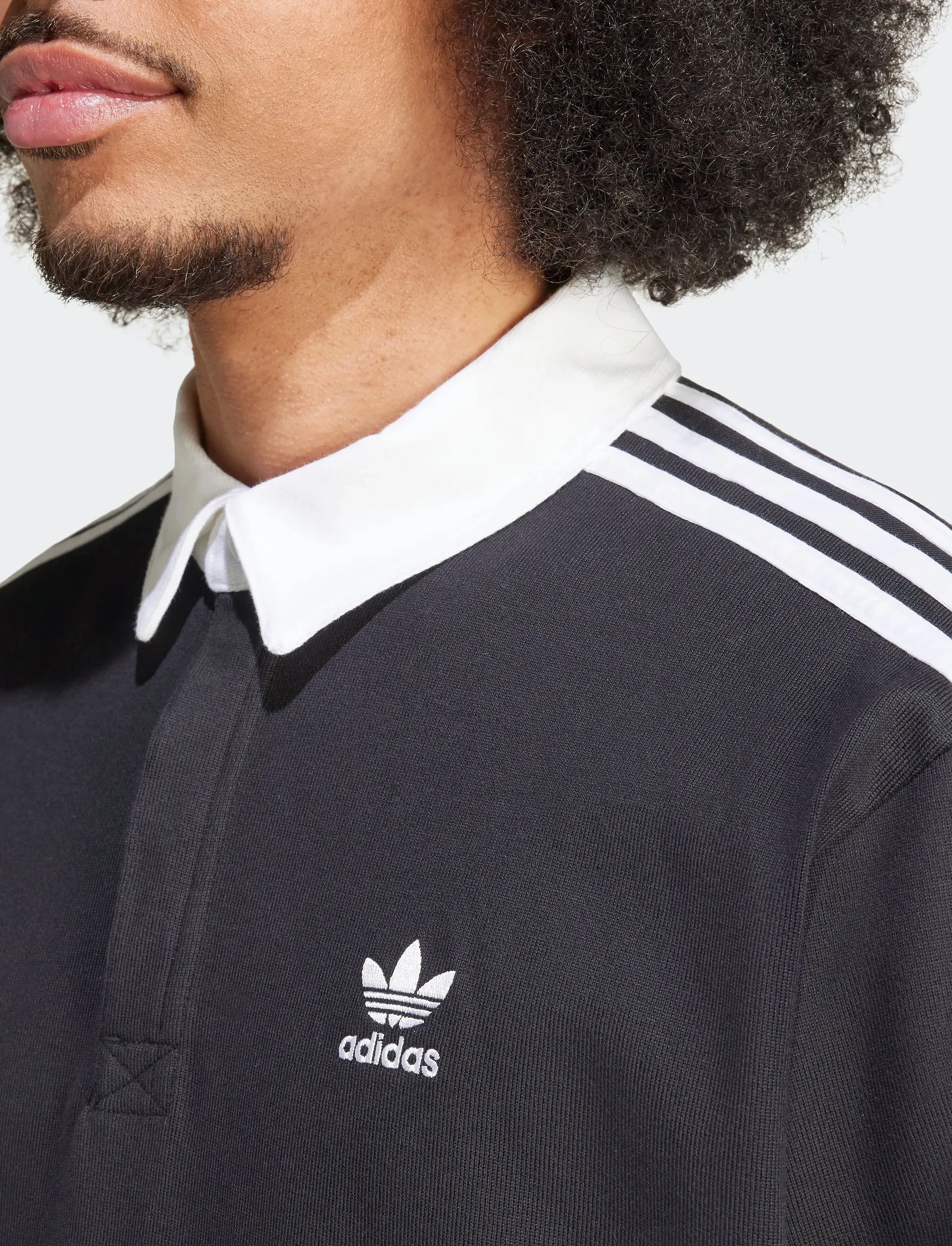 adidas Originals - Rugby polo - black - 4