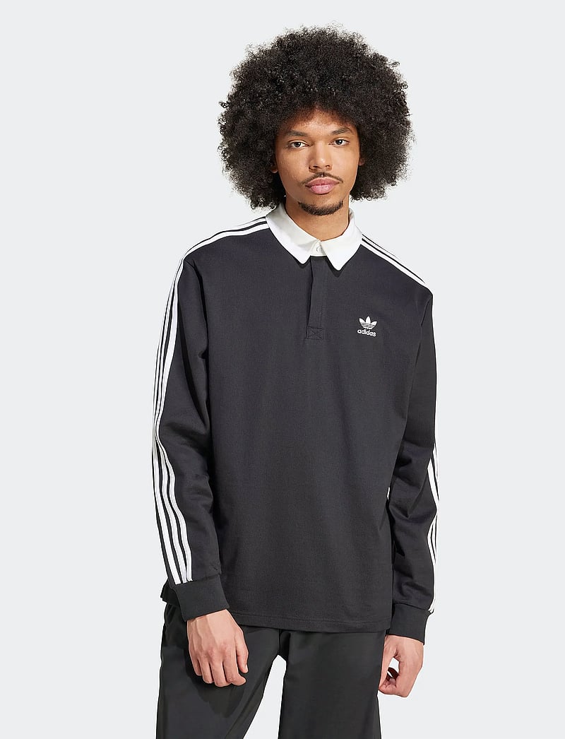 adidas Originals - Rugby polo - oberteile & t-shirts - black - 5
