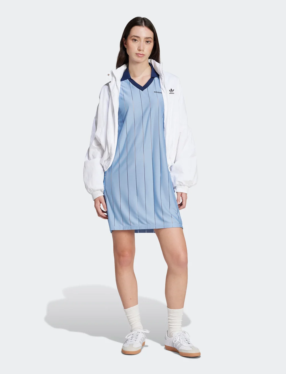 adidas Originals - LIBERTY DRESS - kleidid ja seelikud - ambsky/cwhite - 0