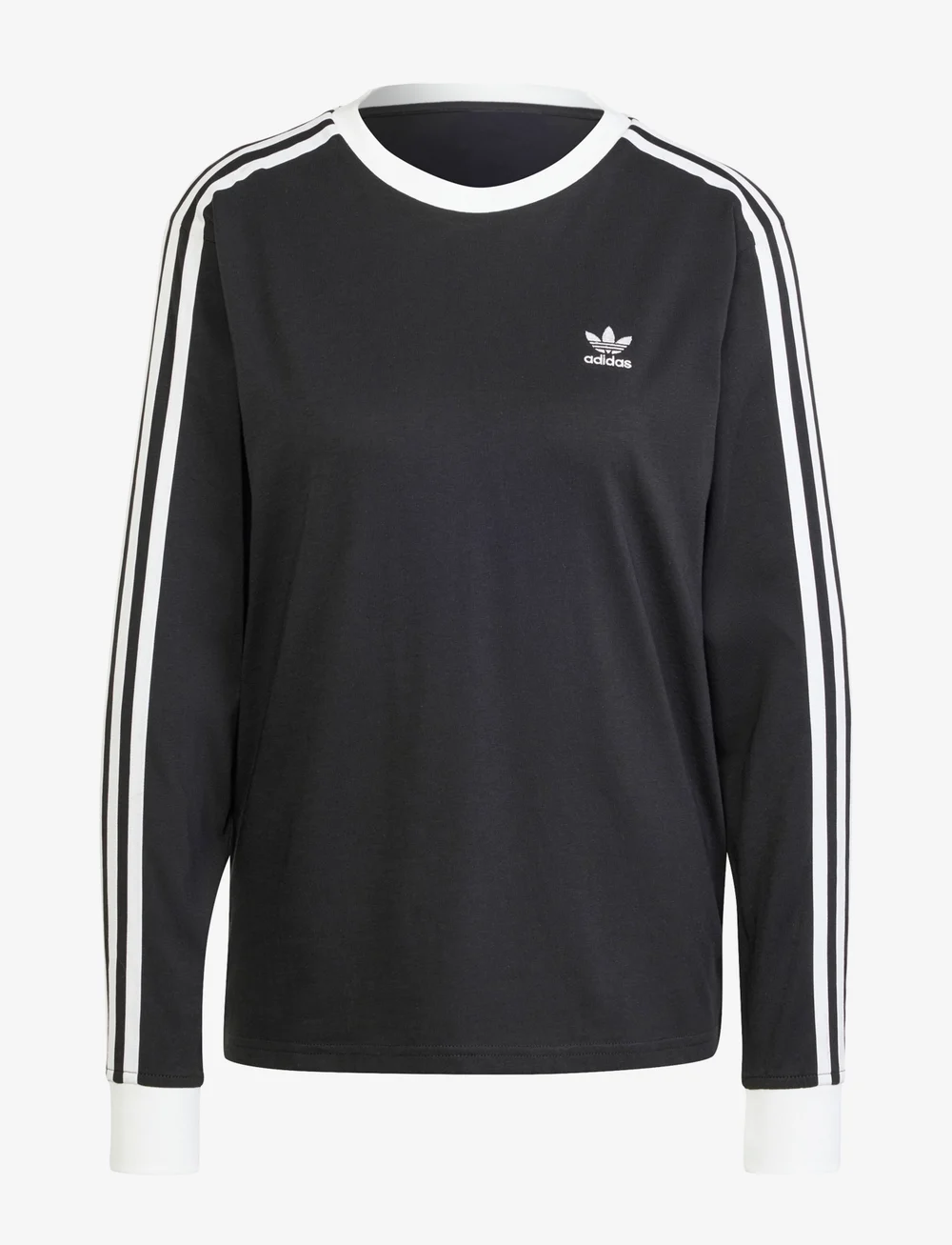adidas Originals - 3S REGULAR LS - langærmede t-shirts - black - 1