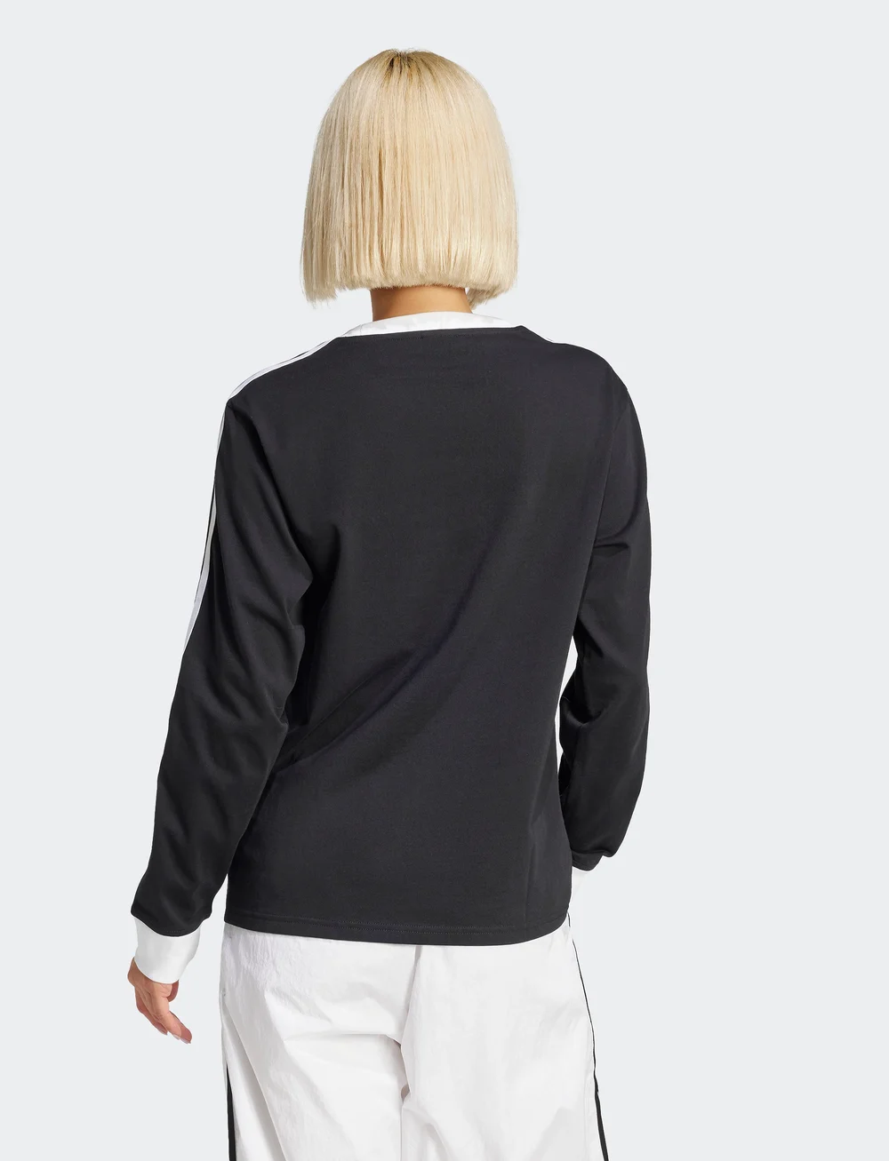 adidas Originals - 3S REGULAR LS - langærmede t-shirts - black - 3