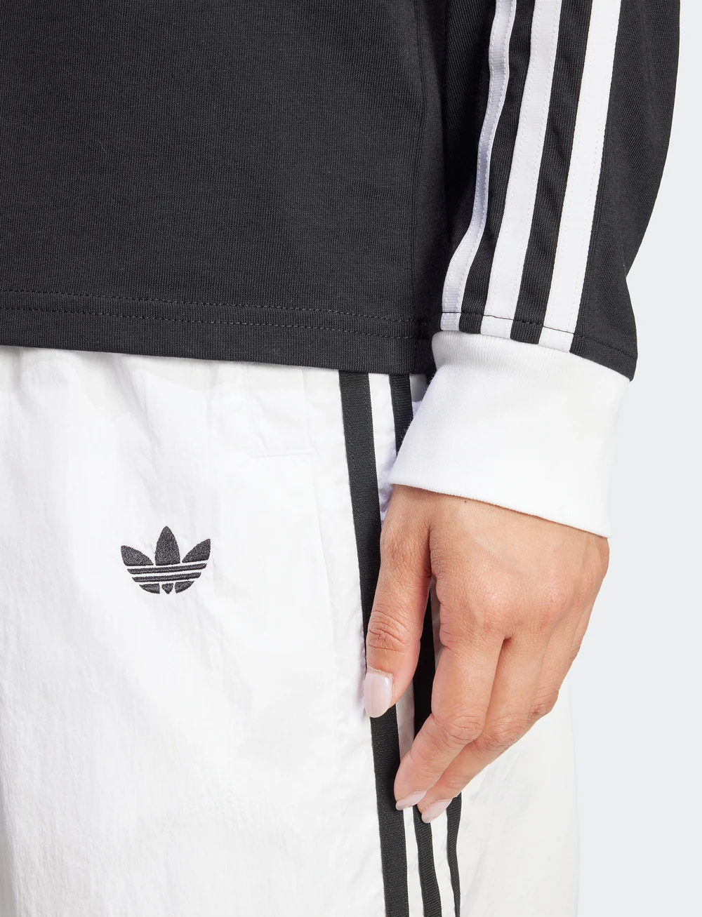 adidas Originals - 3S REGULAR LS - langærmede t-shirts - black - 4