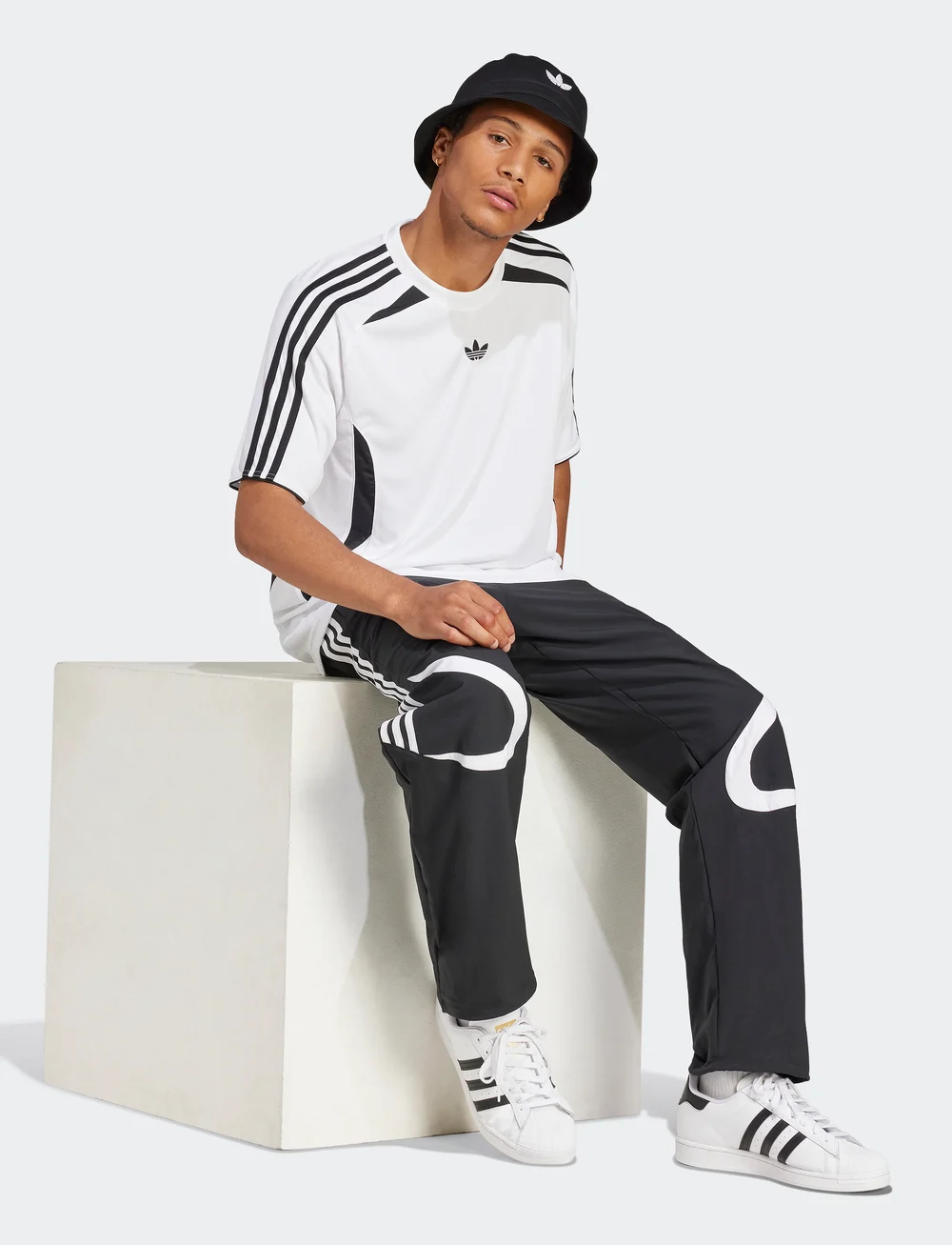 adidas Originals - TEAMGEIST TP - hosen - black/white - 0
