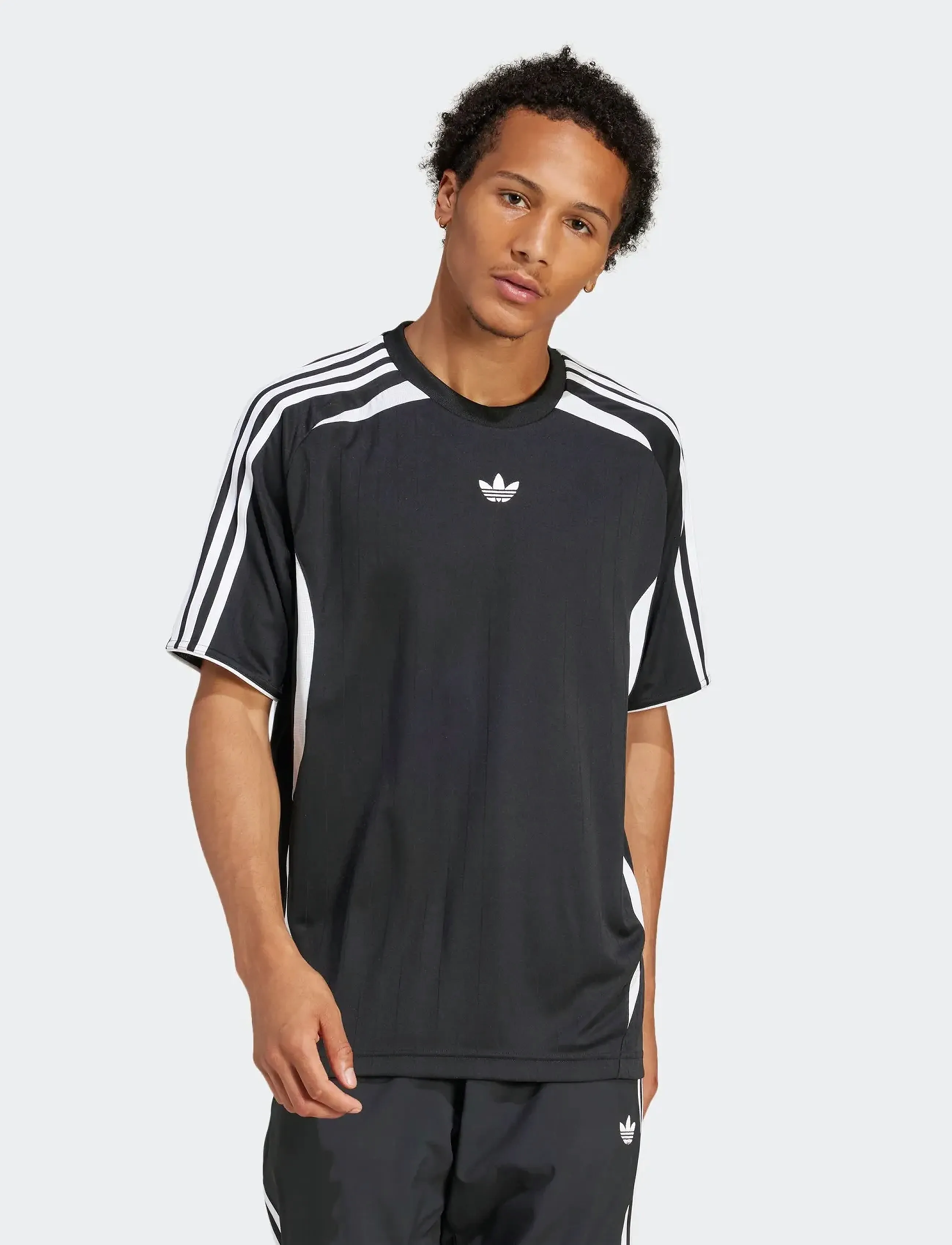adidas Originals - TEAMGEIST TEE - black/white - 3