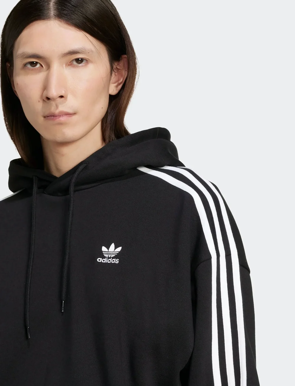 adidas Originals - BAGGY HOODIE - huvtröjor - black - 3