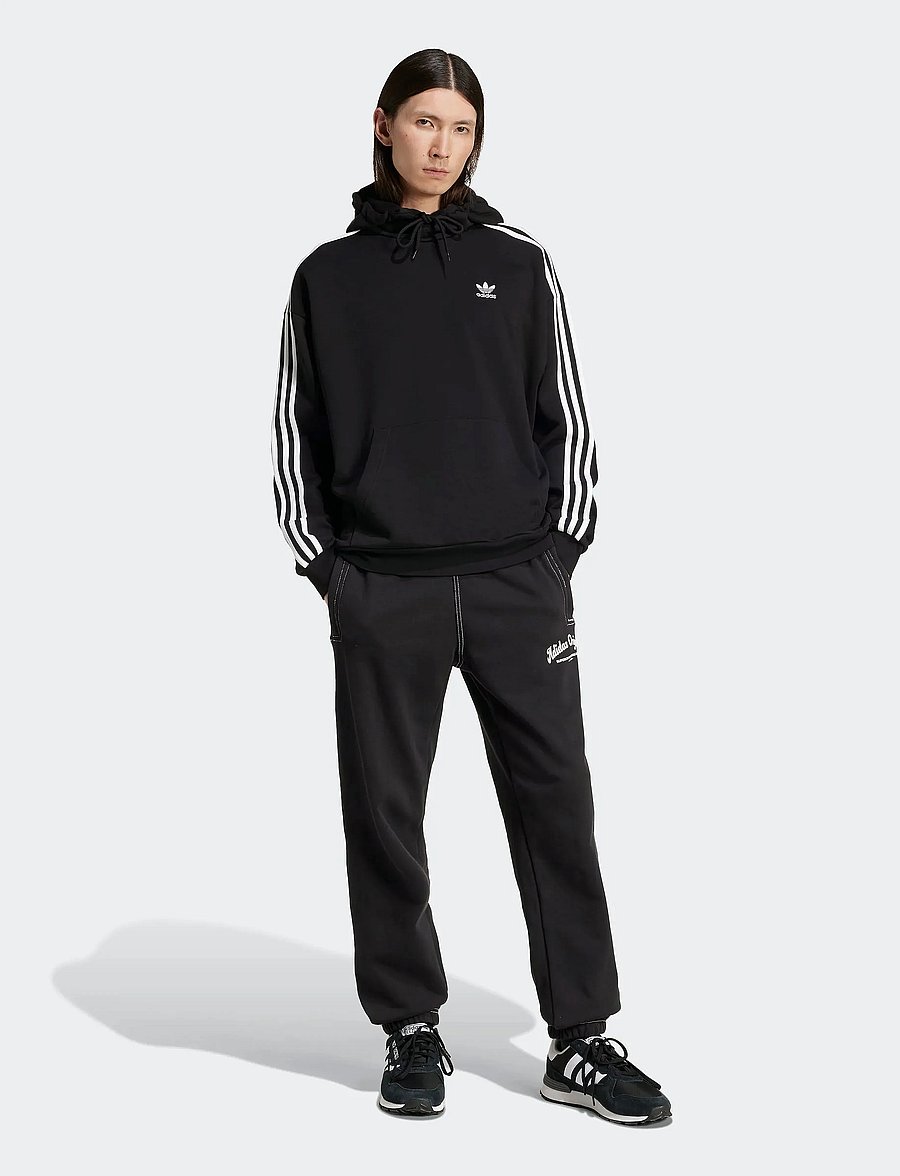 adidas Originals - BAGGY HOODIE - pulls a capuche - black - 4