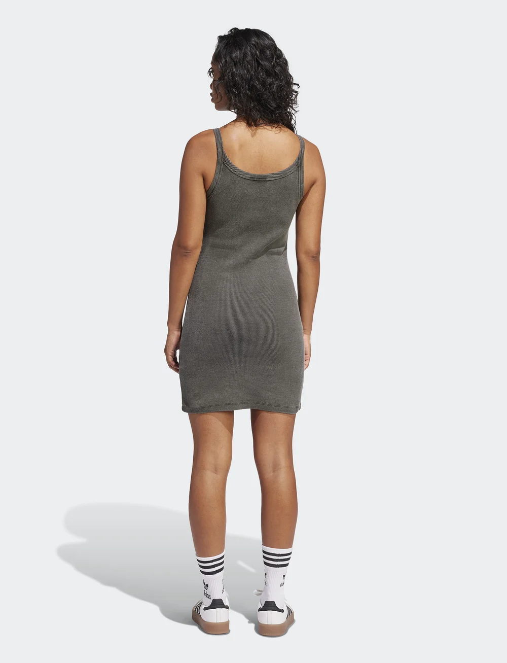 adidas Originals - RIB MINI DRESS - kjoler & nederdele - black - 4