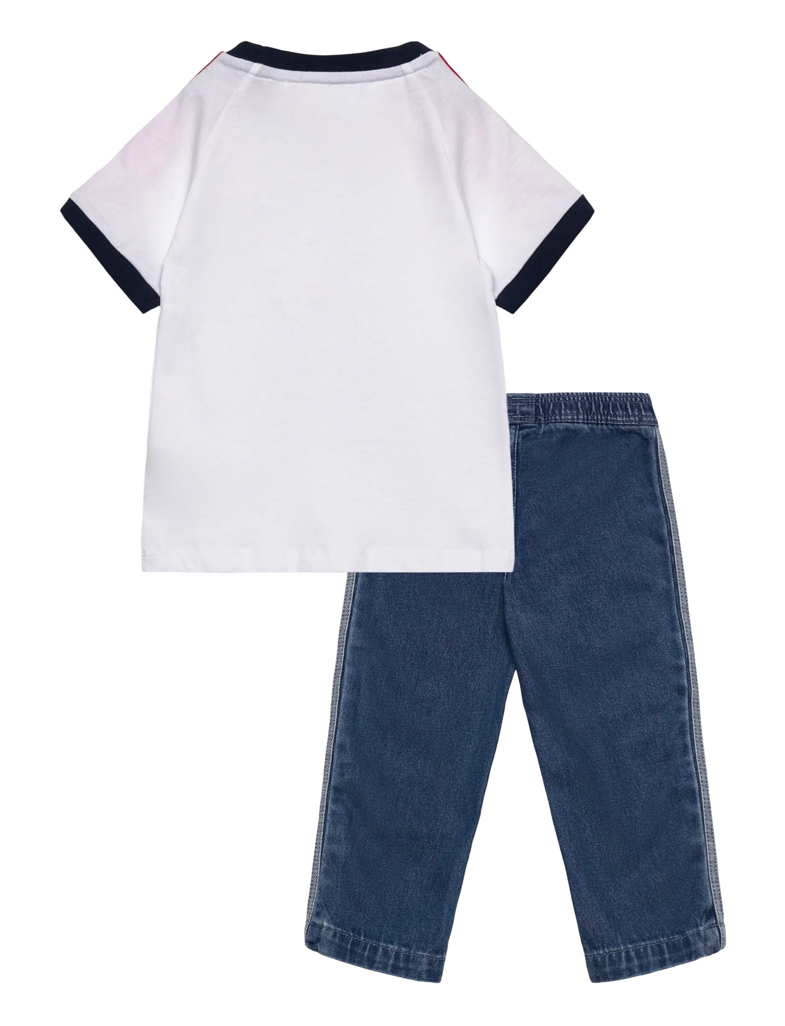 adidas Originals - DENIM TEE SET - meblde/white - 1