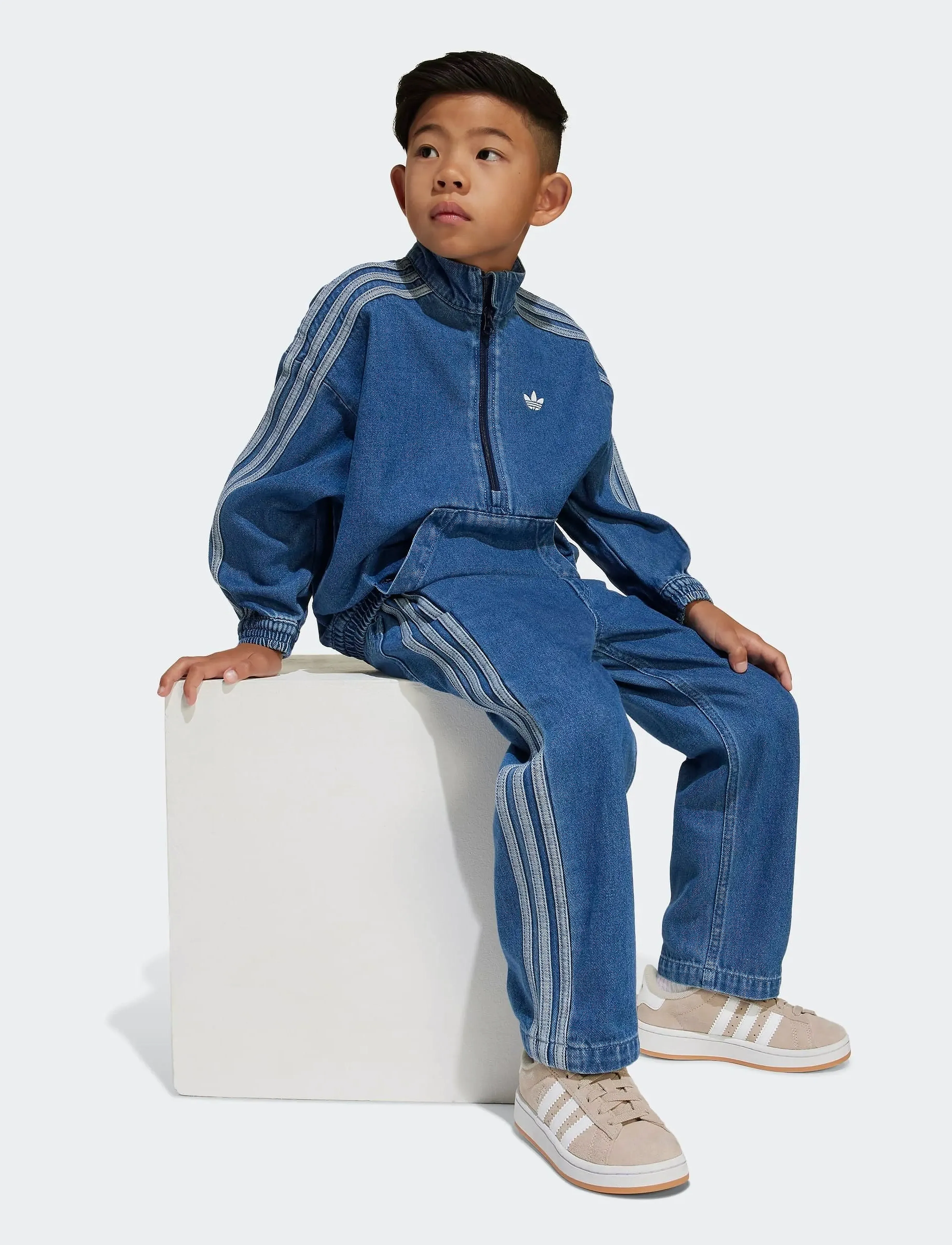 adidas Originals DENIM SET - Sportanzüge - MEBLDE / blue