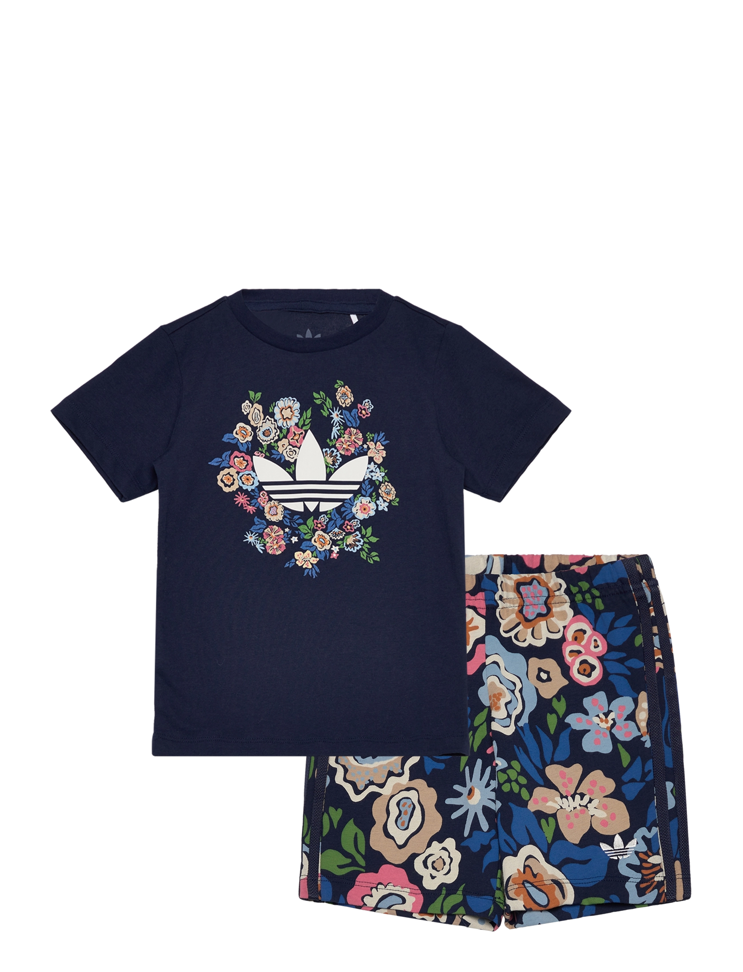adidas Originals Short Tee Set, 68, Navy, Sport > Sæt Med Kortærmet T-Shirt, Børn