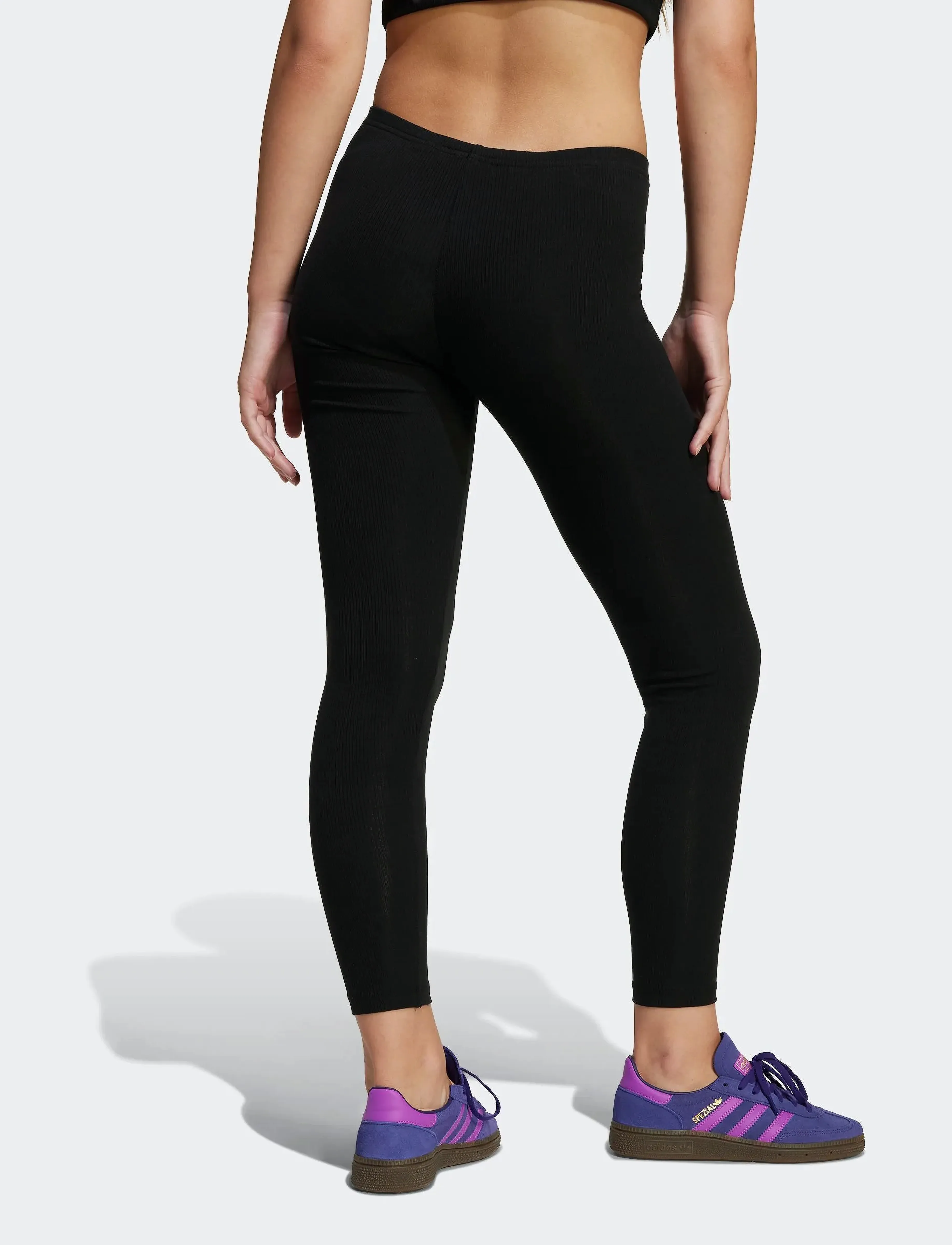 adidas Originals - RIB LEGGINGS - legingi - black - 3
