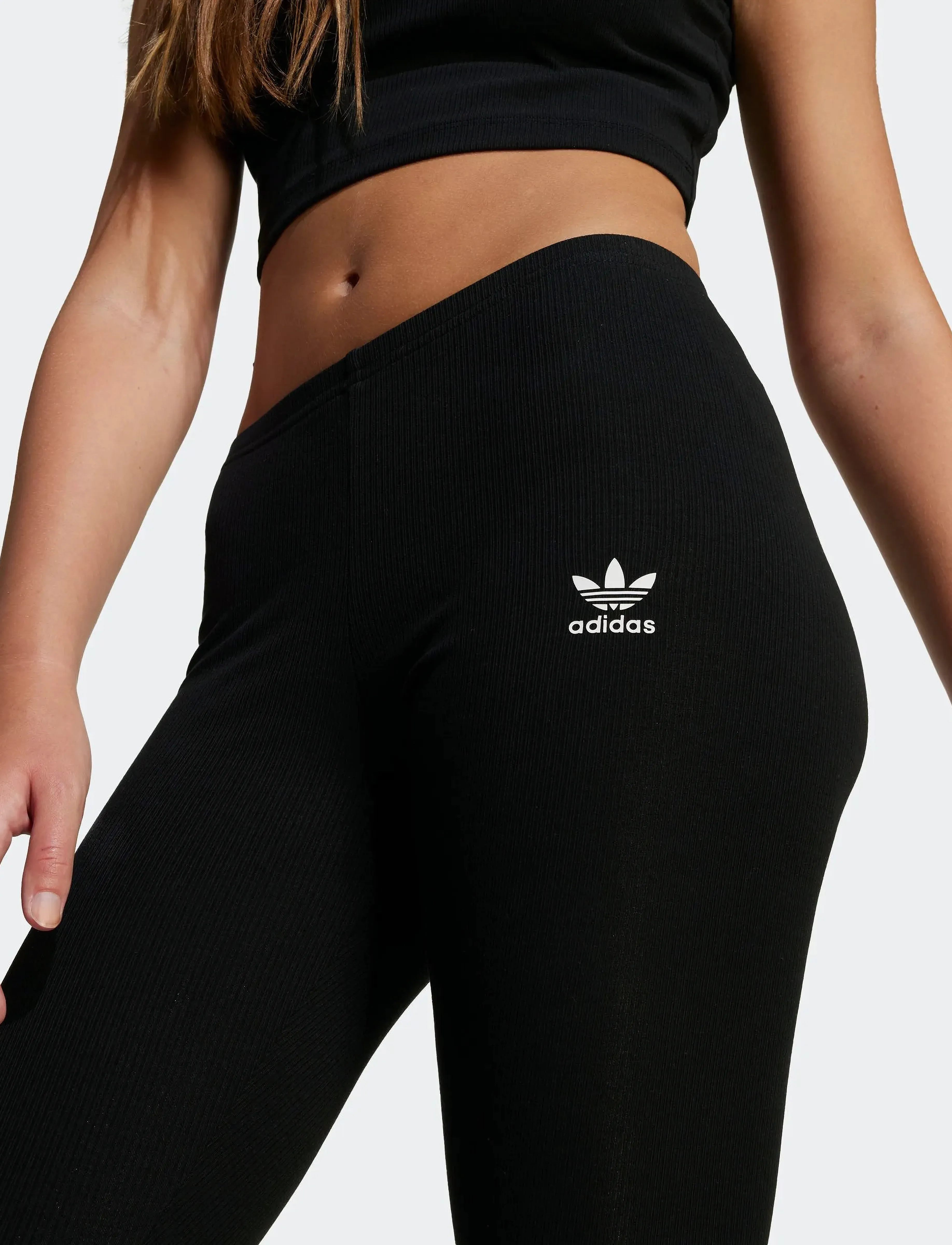 adidas Originals - RIB LEGGINGS - legingi - black - 4