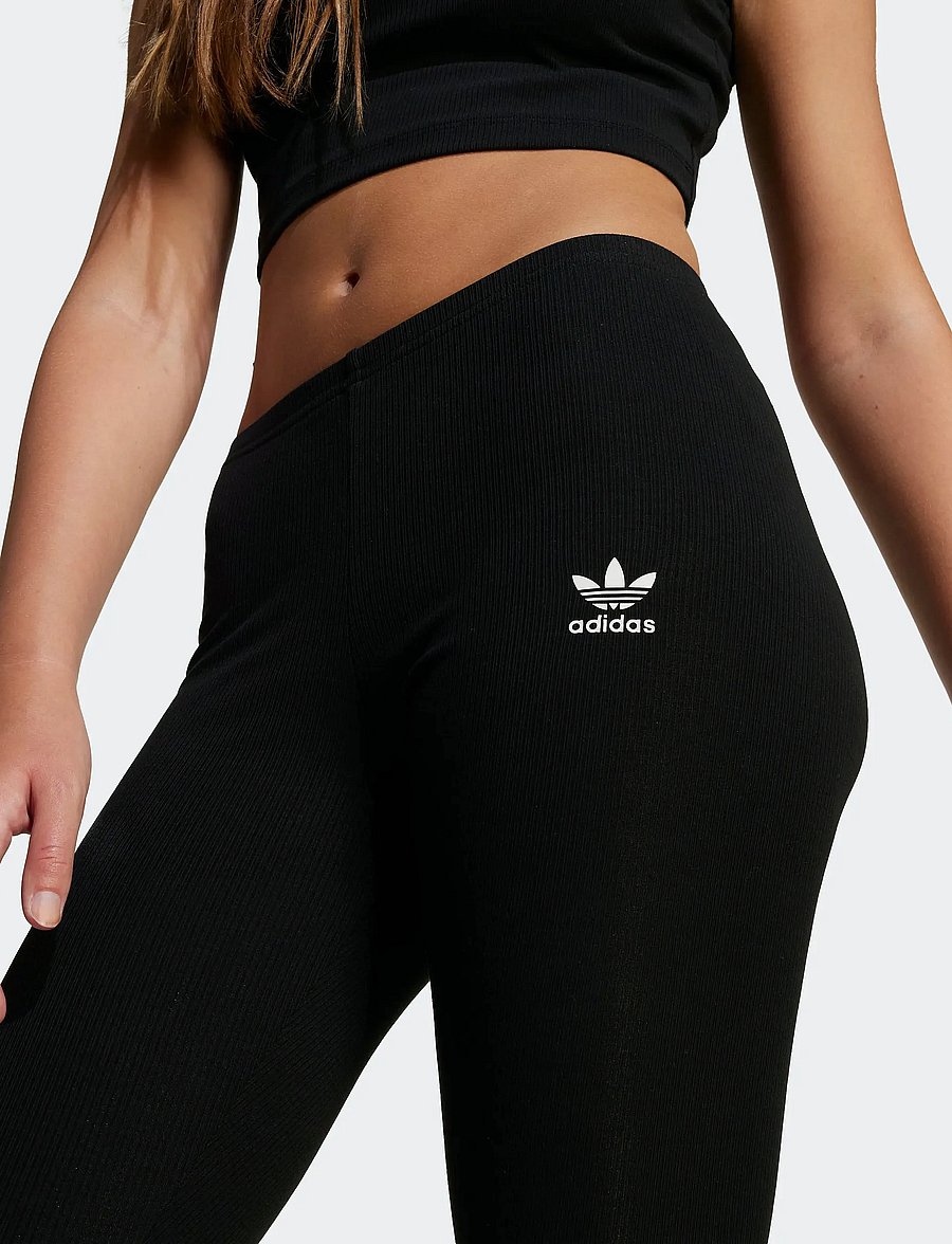adidas Originals - RIB LEGGINGS - leggings - black - 4