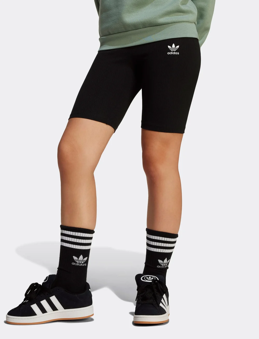 adidas Originals - RIB C SHORTS - cykelshorts - black - 0