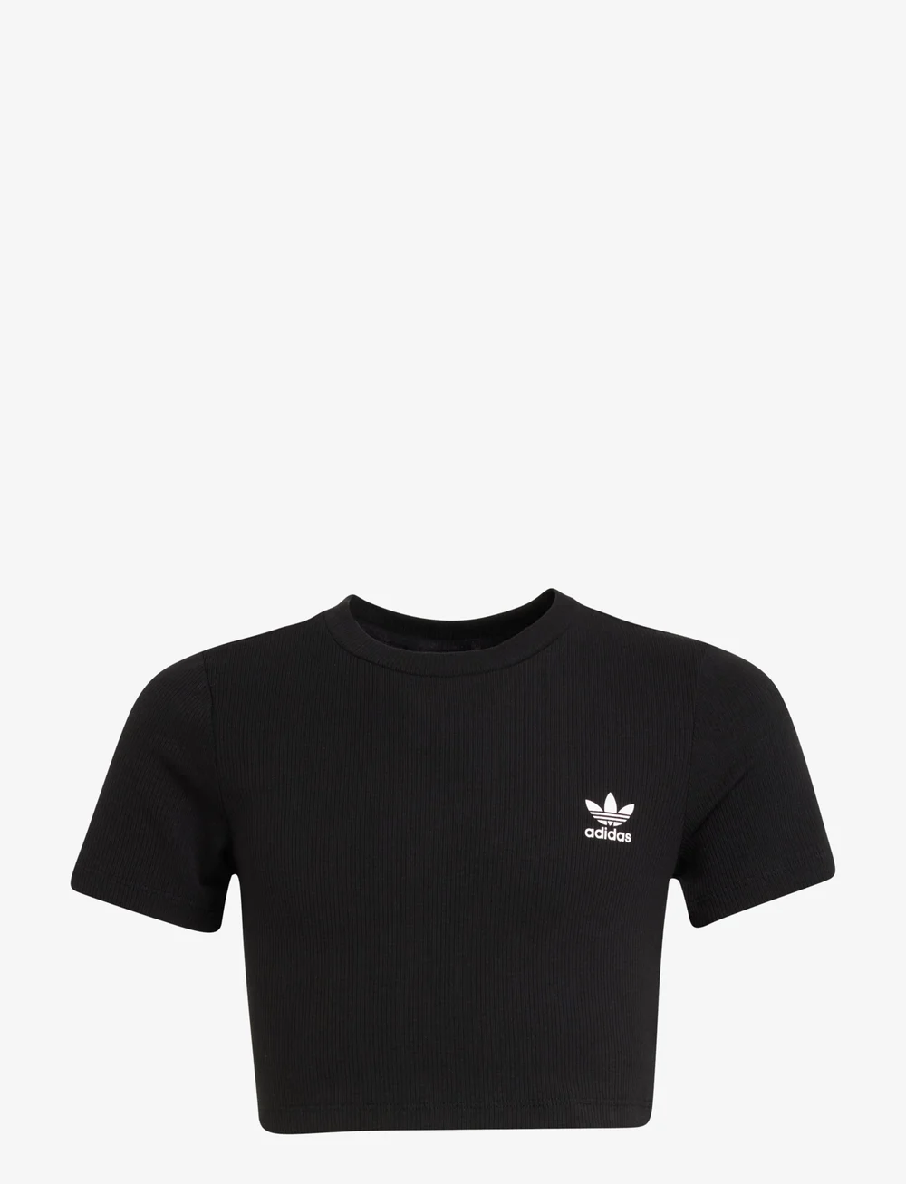 adidas Originals - RIB CROP TEE - sportoberteile - black - 1
