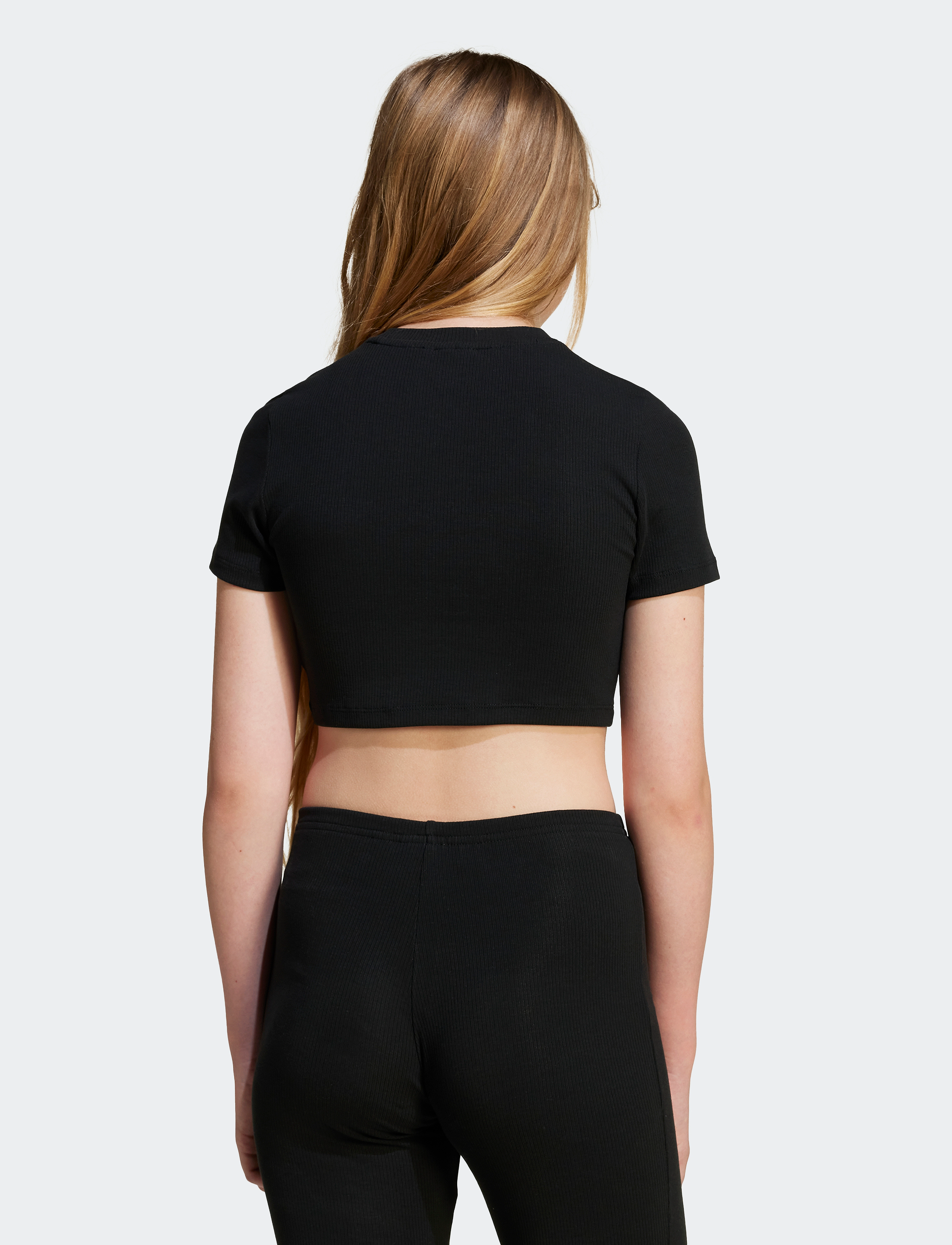 adidas Originals - RIB CROP TEE - black - 3