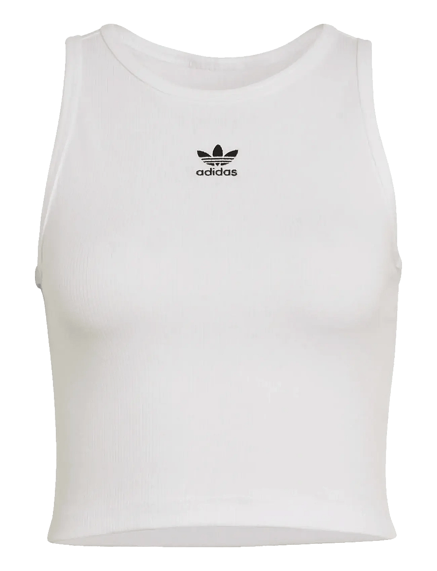 adidas Originals - ESS RIB TANK - toppe & t-shirts - white - 1