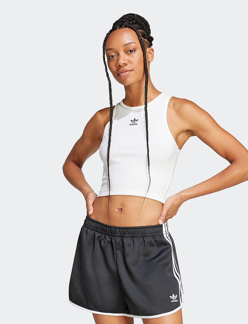 adidas Originals - ESS RIB TANK - toppar & t-shirts - white - 0