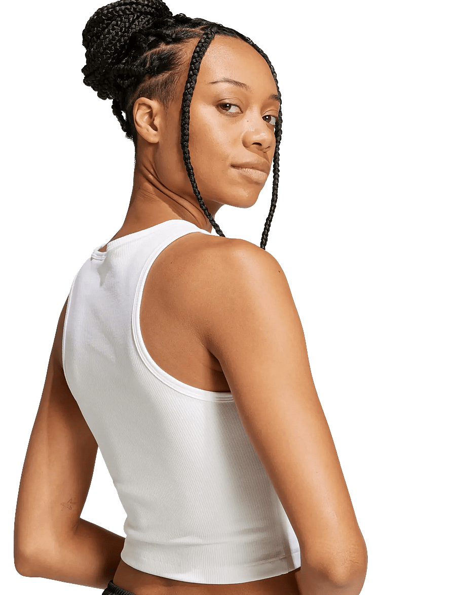 adidas Originals - ESS RIB TANK - toppe & t-shirts - white - 3