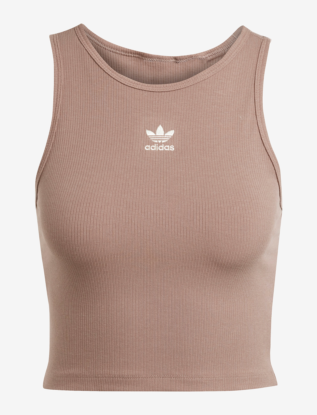 adidas Originals - ESS RIB TANK - crop-tops - trabrn - 1
