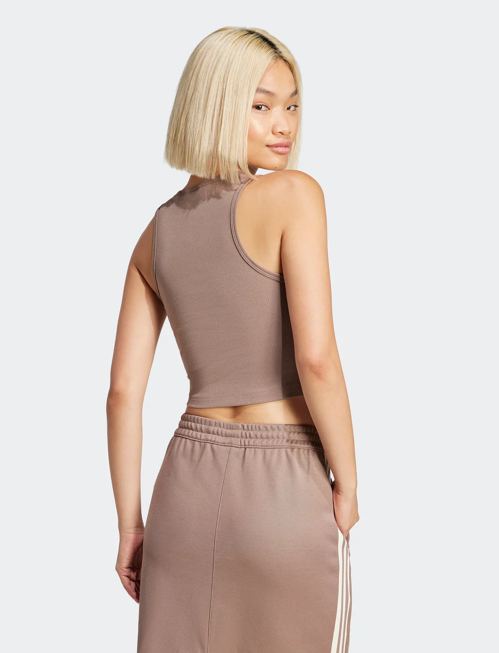 adidas Originals - ESS RIB TANK - toppe & t-shirts - trabrn - 3