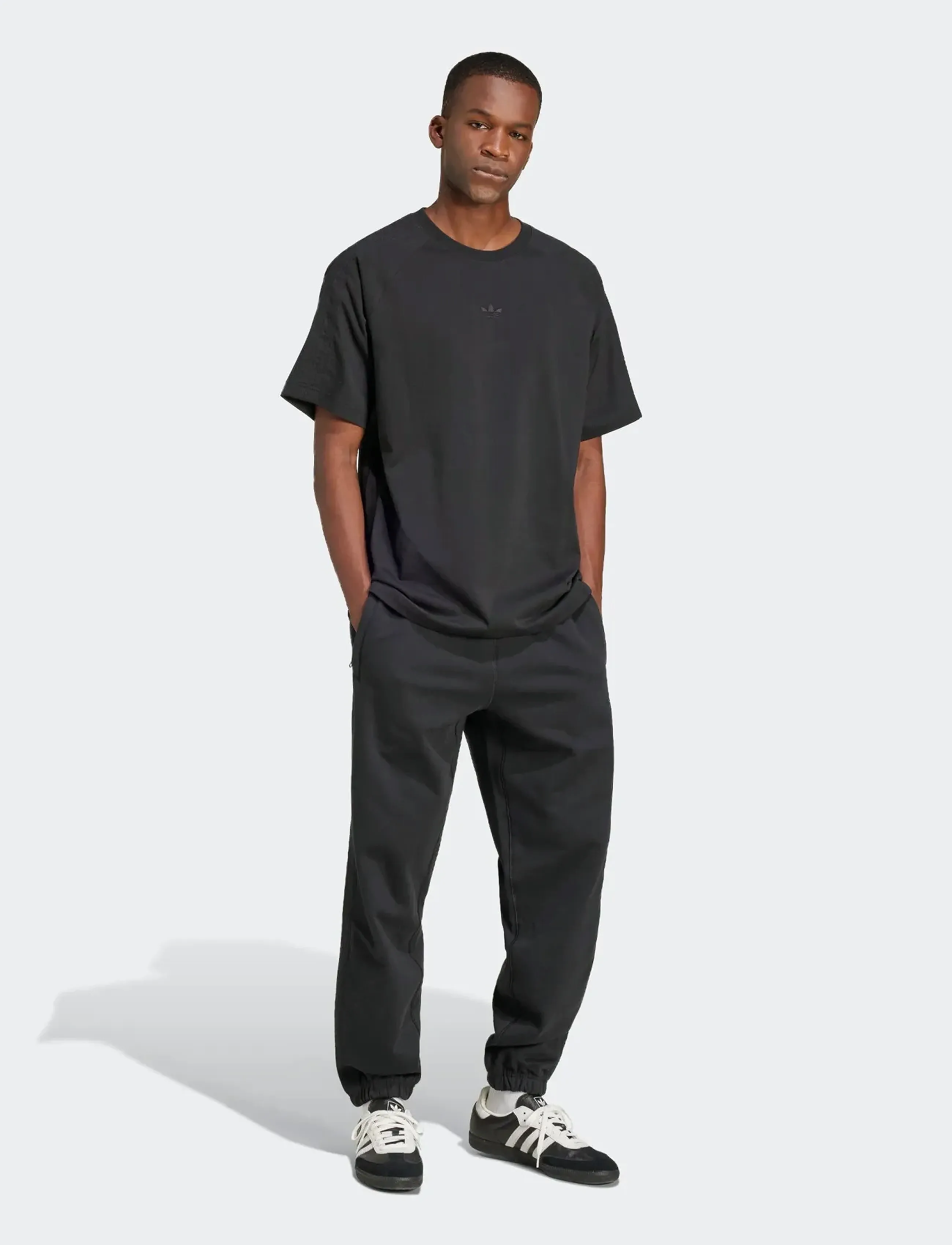 adidas Originals P ESS TEE - T-shirts - BLACK / black