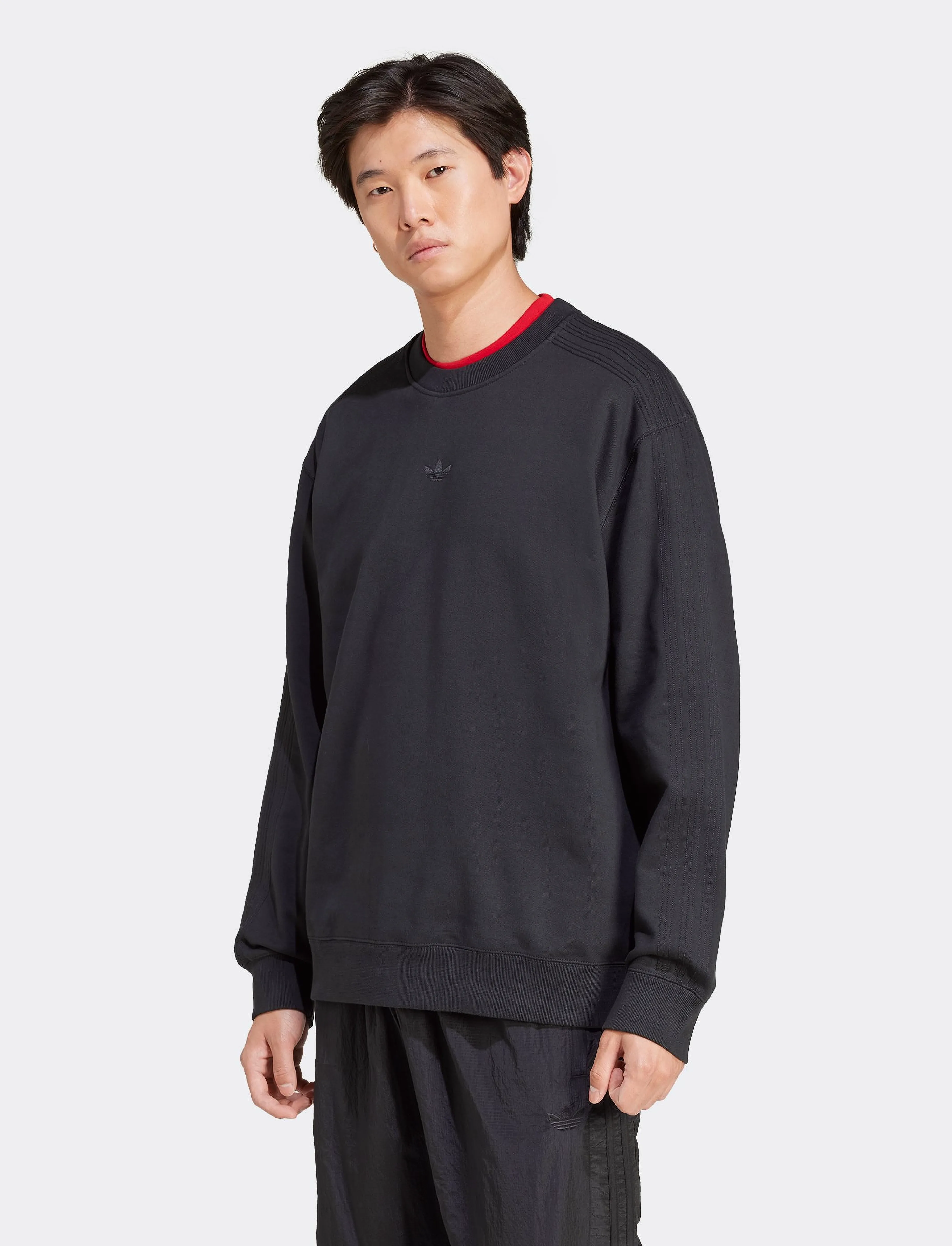 adidas Originals - P ESS CREW - oberteile - black - 0