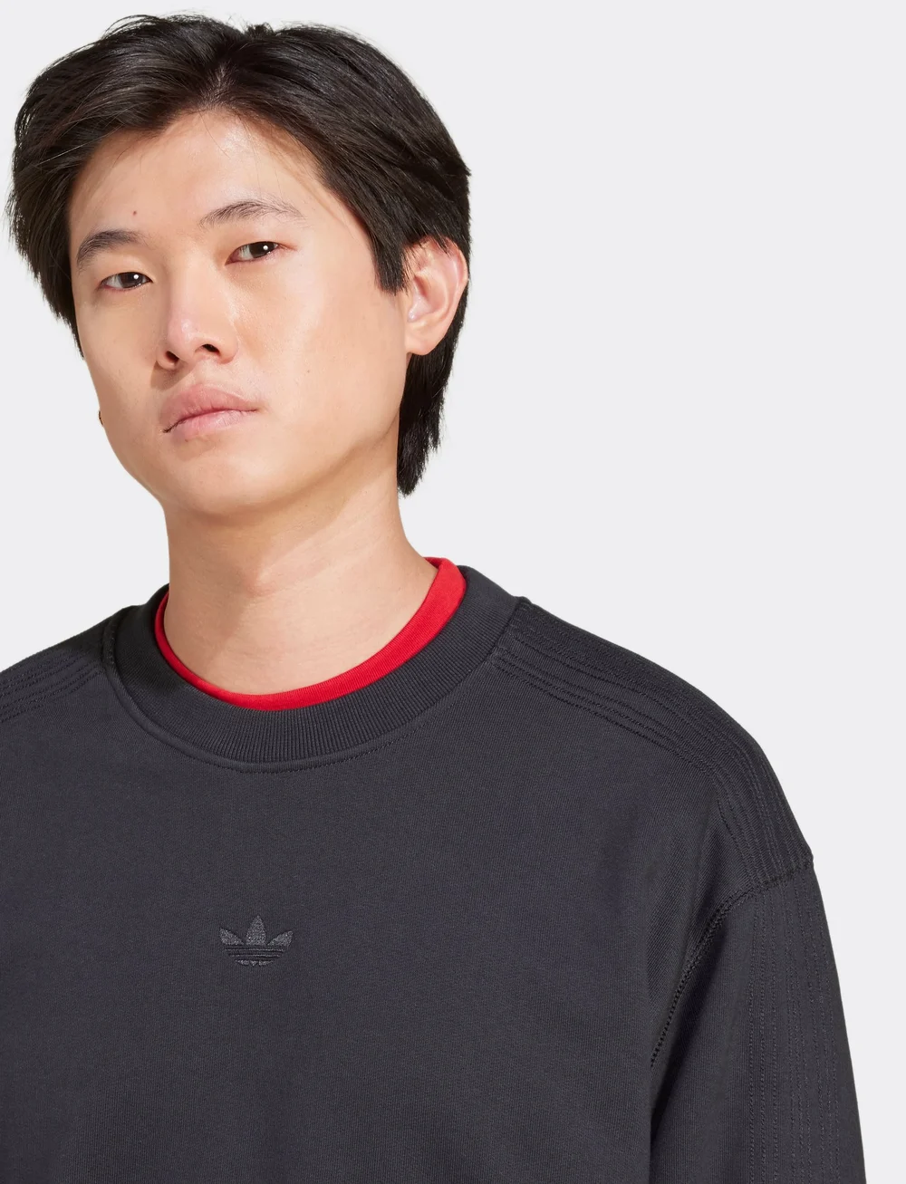 adidas Originals - P ESS CREW - oberteile - black - 3