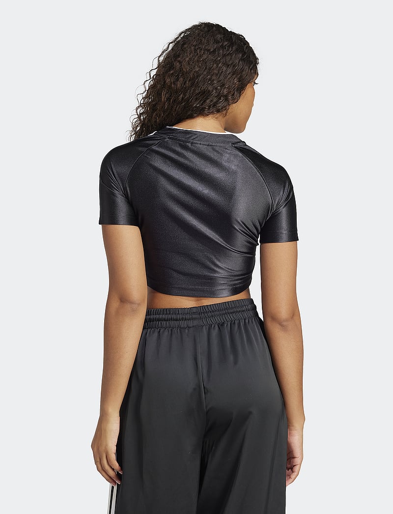 adidas Originals - TEAMGEIST TOP - crop-tops - black - 4