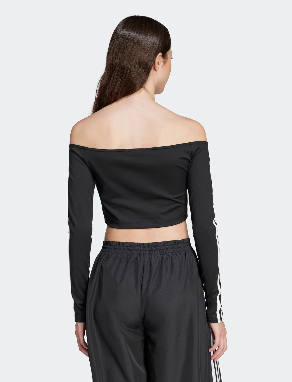 adidas Originals - OFFSHOULDER LS - långärmade tröjor - black - 2