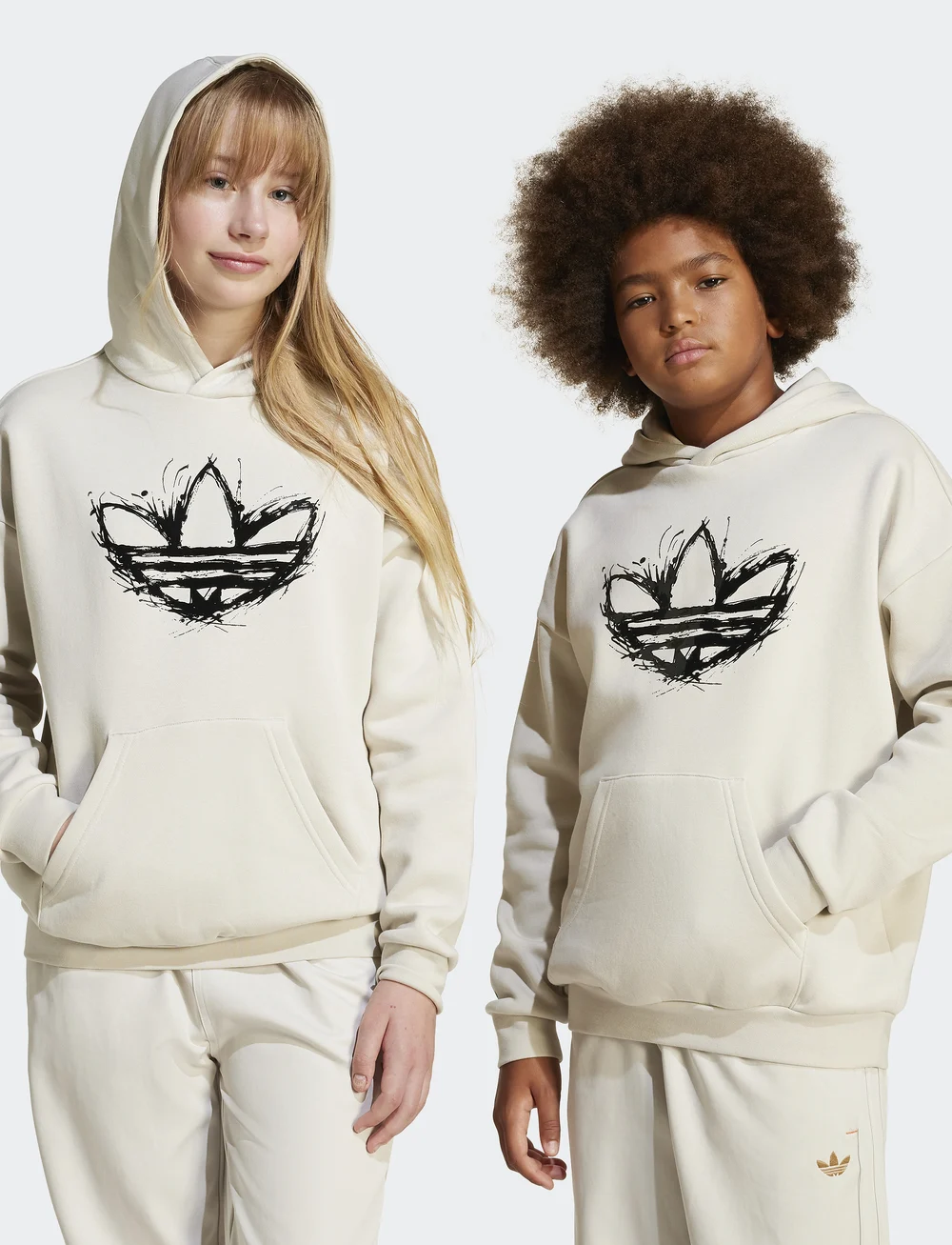 adidas Originals - LOOSE HOODIE - kapuutsiga dressipluusid - alumin - 0