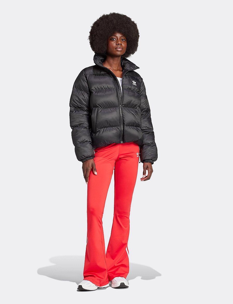 adidas Originals - SHORT PUFFER - kurtki zimowe - black - 0