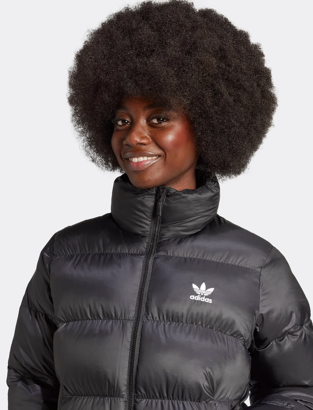 adidas Originals - SHORT PUFFER - sulejoped ja voodriga joped - black - 2