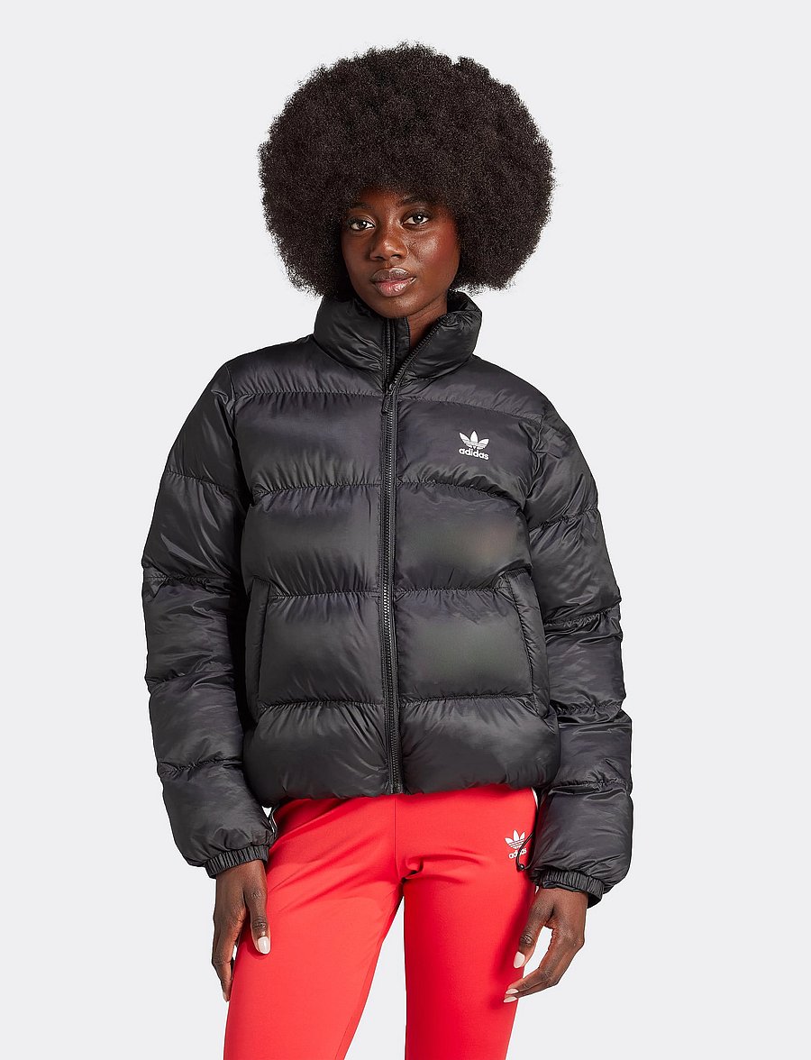 adidas Originals - SHORT PUFFER - kurtki zimowe - black - 4