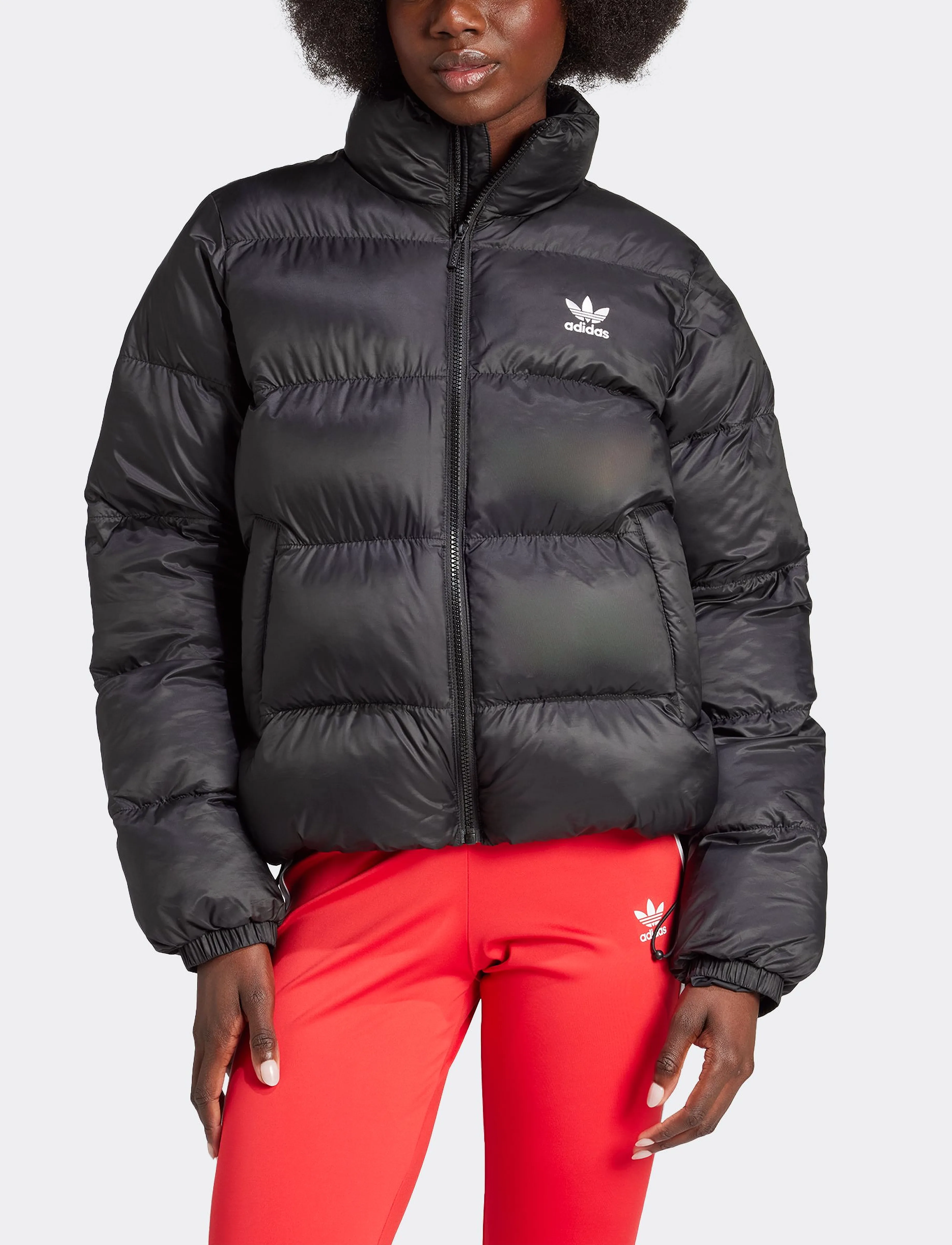 adidas Originals - SHORT PUFFER - kurtki zimowe - black - 5