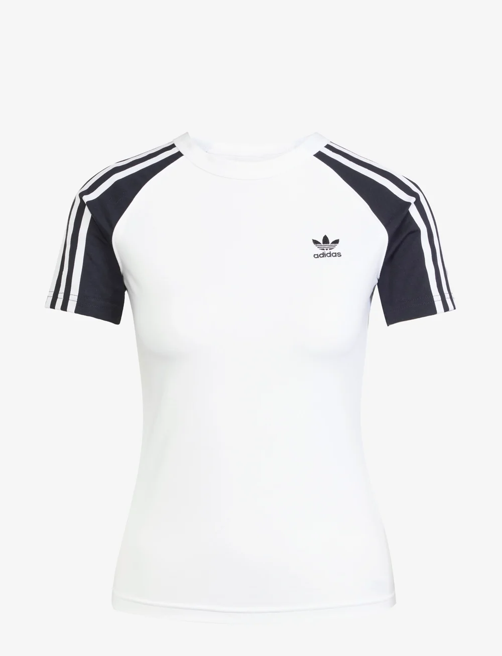 adidas Originals - 3S SLIM TEE - t-shirts - white/black - 1