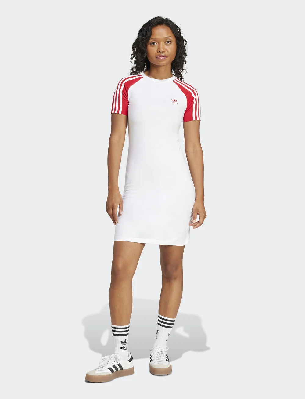 adidas Originals - 3S RAGLAN DRESS - dresses & skirts - white/betsca - 0