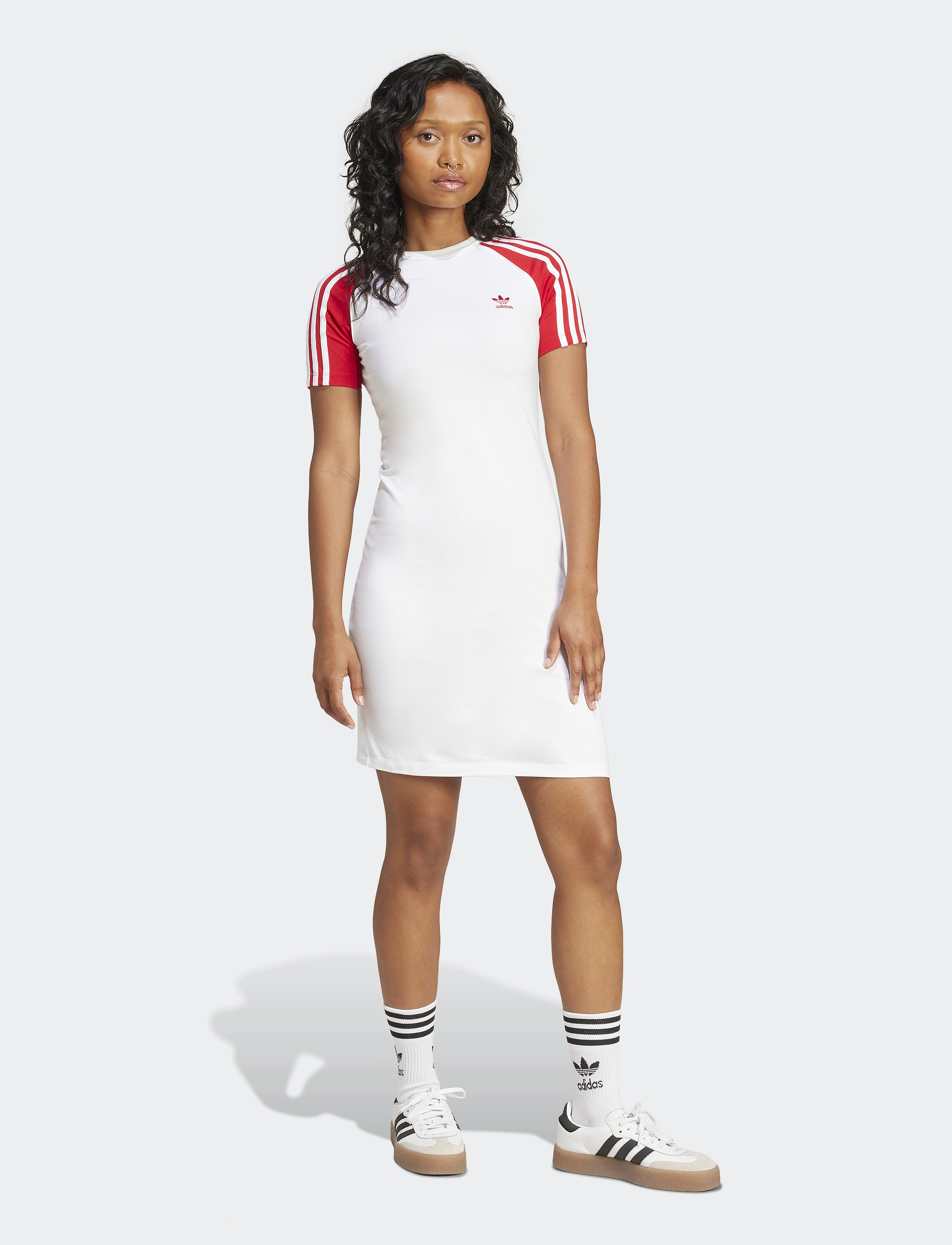 adidas Originals - 3S RAGLAN DRESS - white/betsca - 3