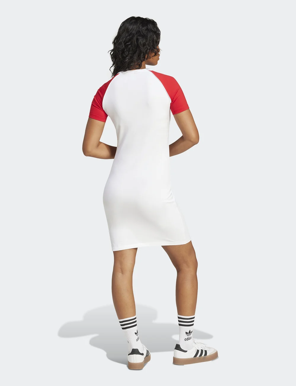 adidas Originals - 3S RAGLAN DRESS - dresses & skirts - white/betsca - 5