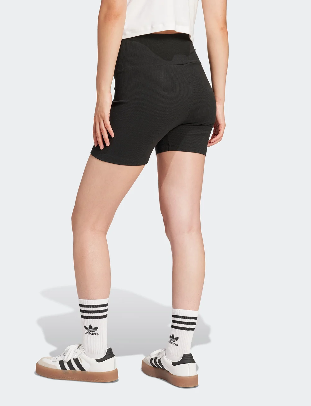 adidas Originals - ESS RIB SHORTS - tights - black - 4