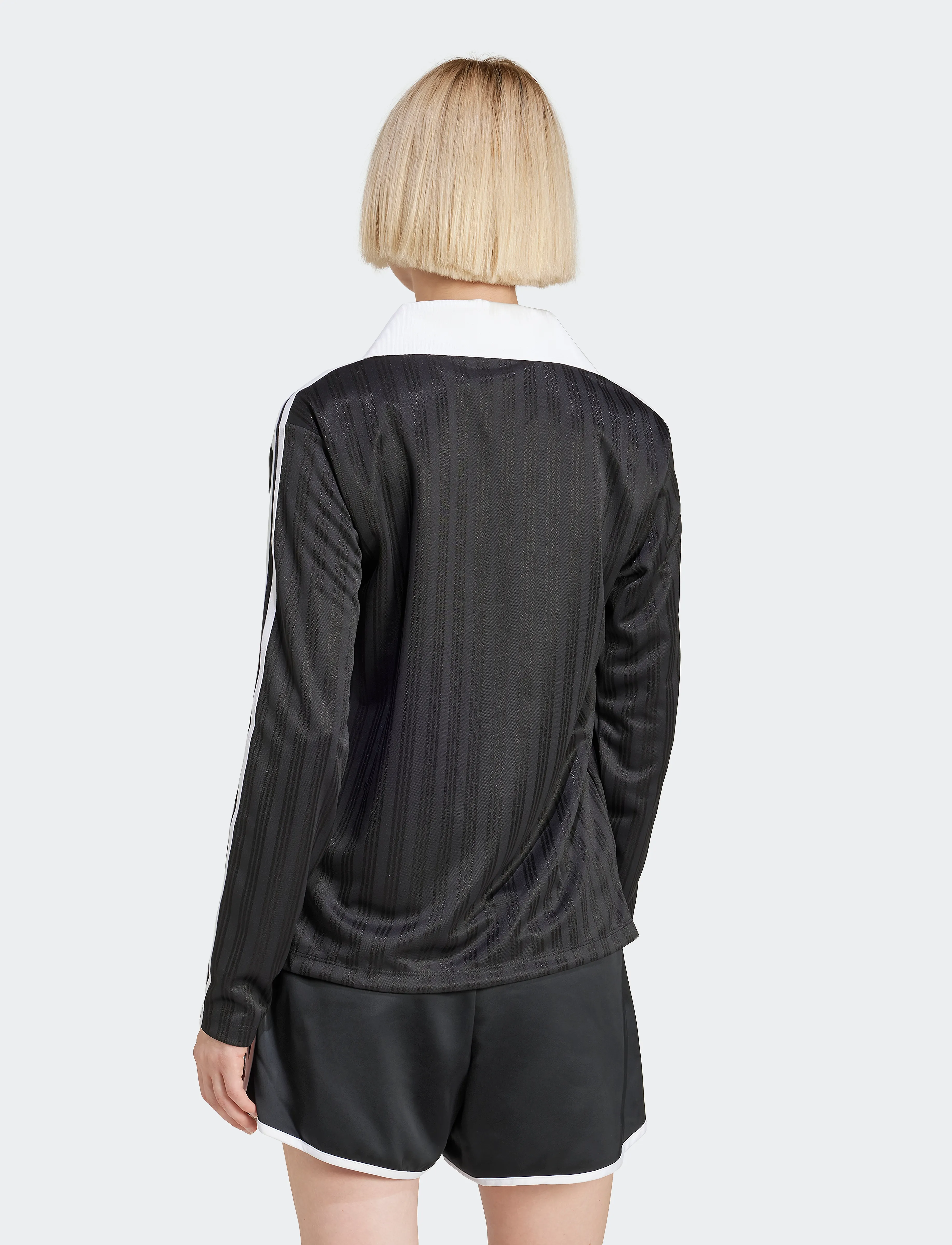 adidas Originals - V-NECK LS TEE - tops & t-shirts - black - 3