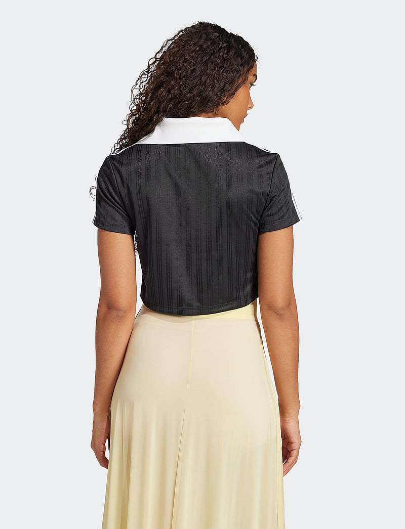 adidas Originals - V-NECK POLO - t-shirts - black - 2