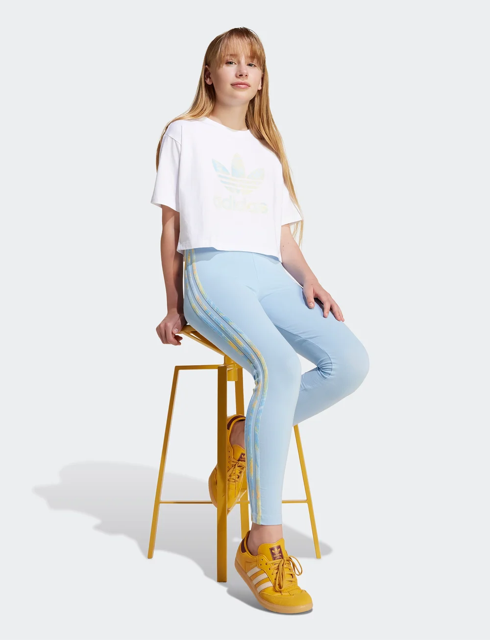 adidas Originals - LOOSE CR TEE - crop-tops - white - 0